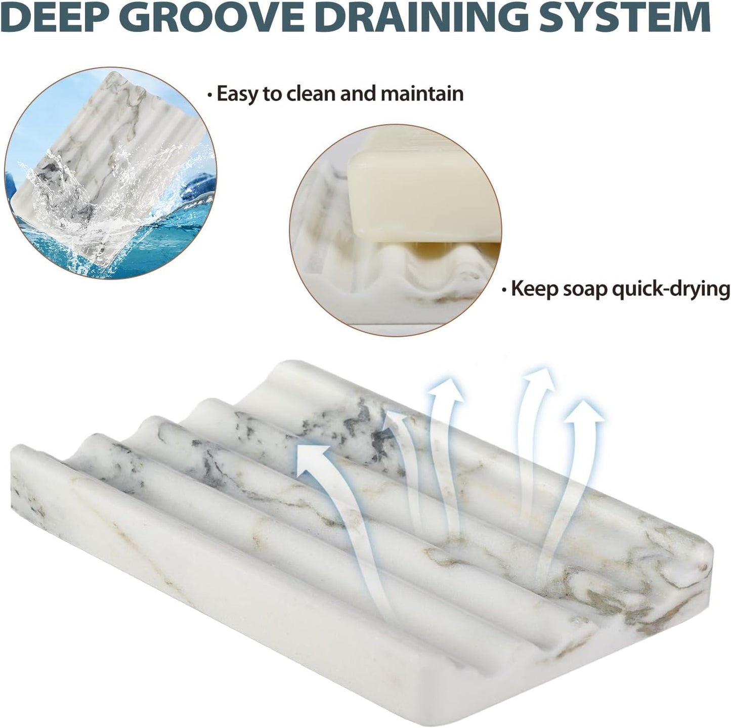 Stone Soap Tray / Namib Bianco / Natural