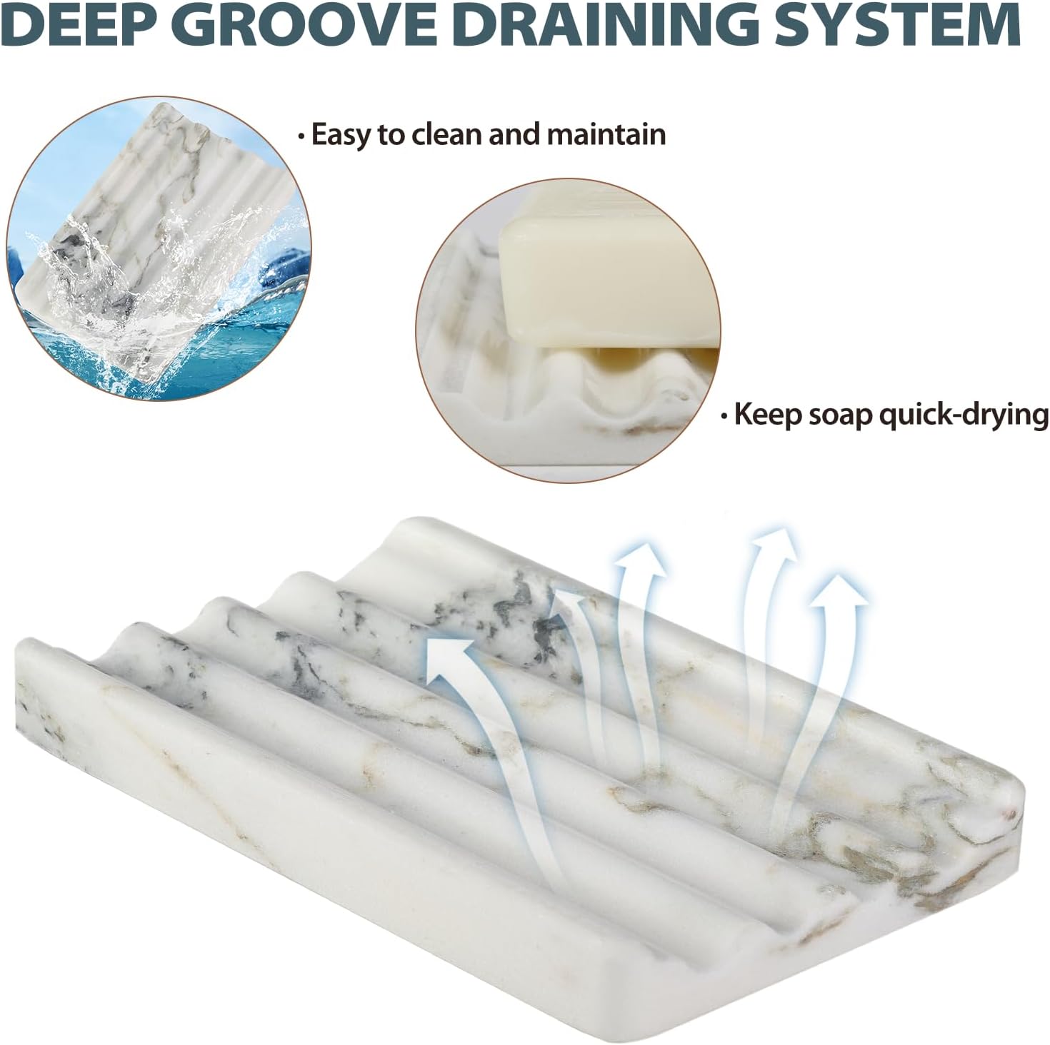 Stone Soap Tray / Namib Bianco / Natural