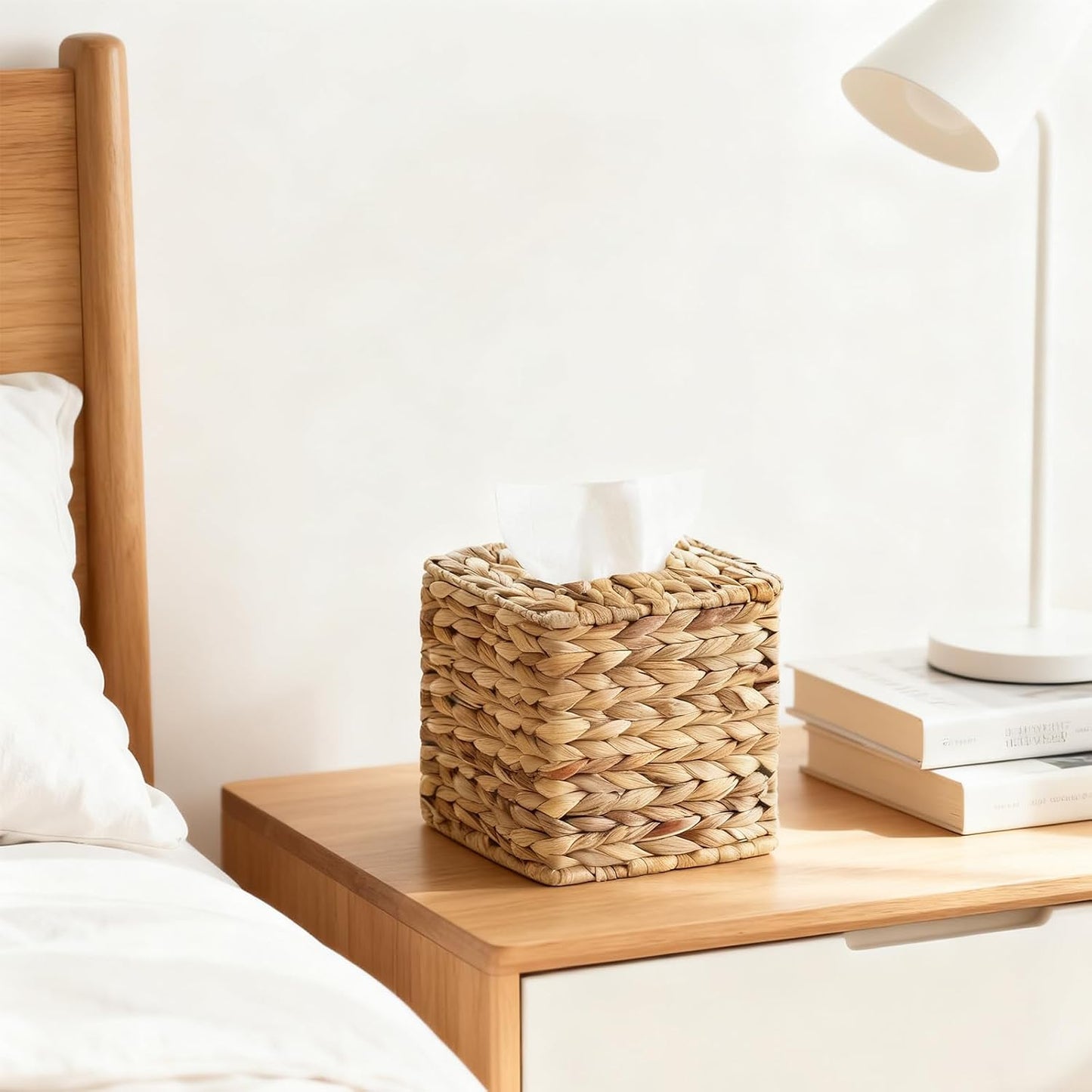 Wicker Tissue Box Cover / Square / Set of 4