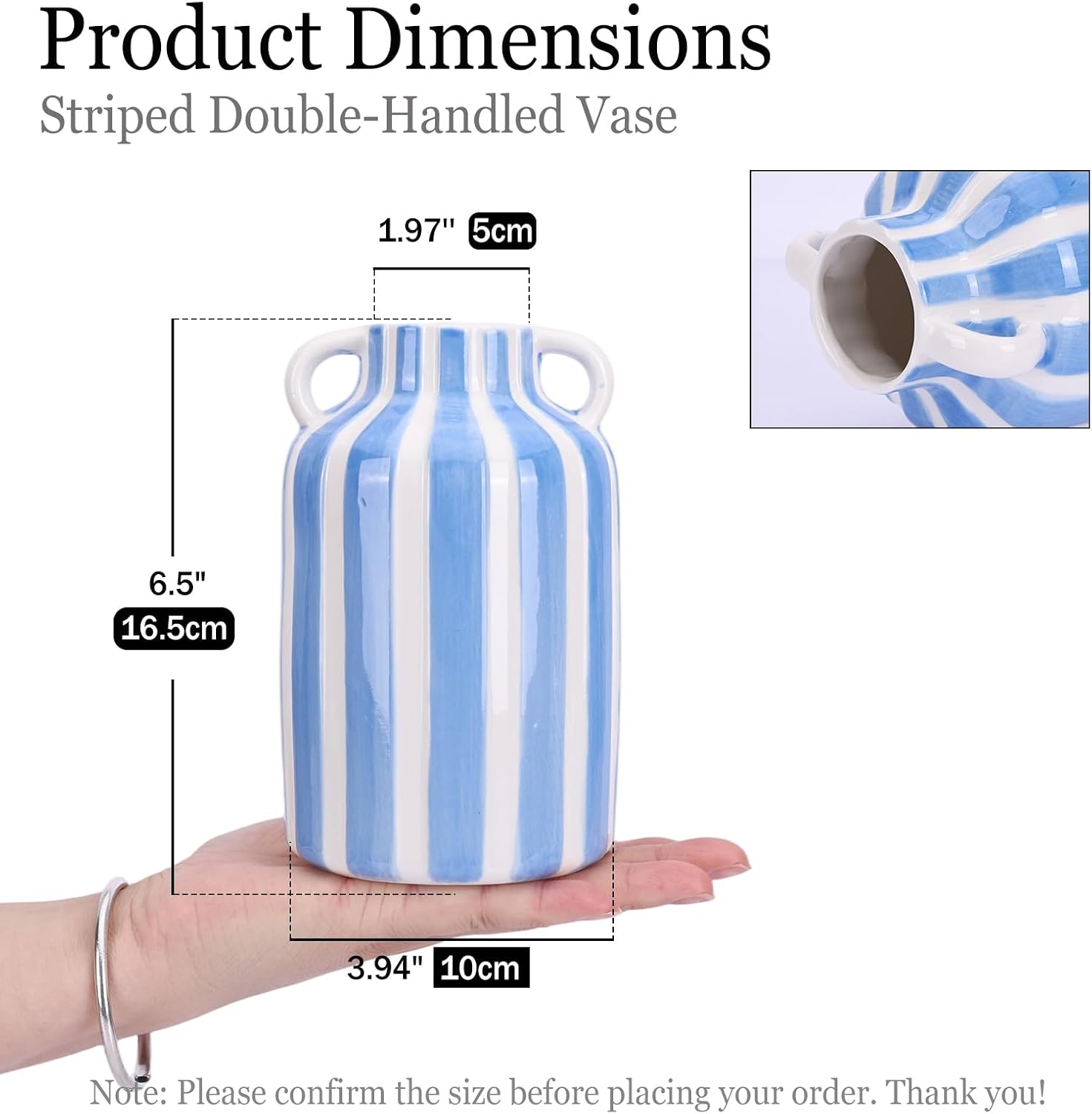 Ceramic Vase / Blue and White