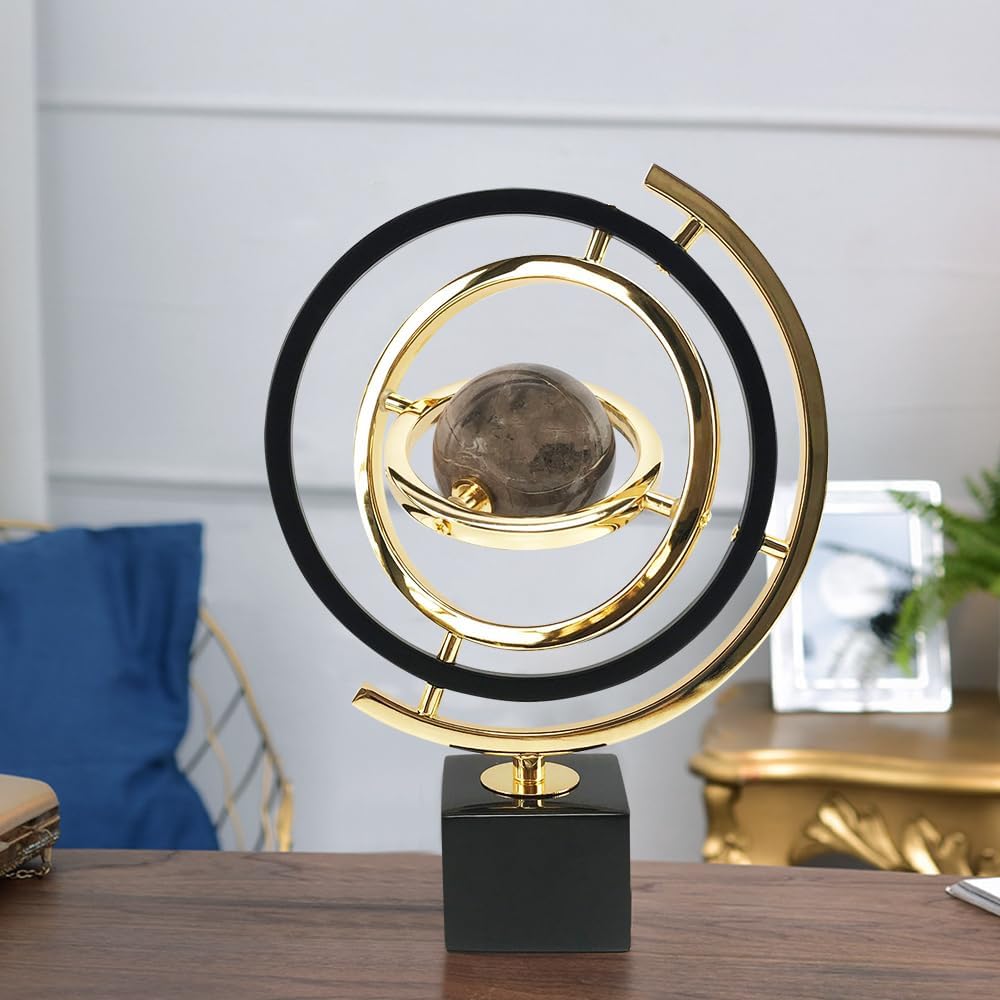 Rectangle Stand & Gold / Art Deco / Black