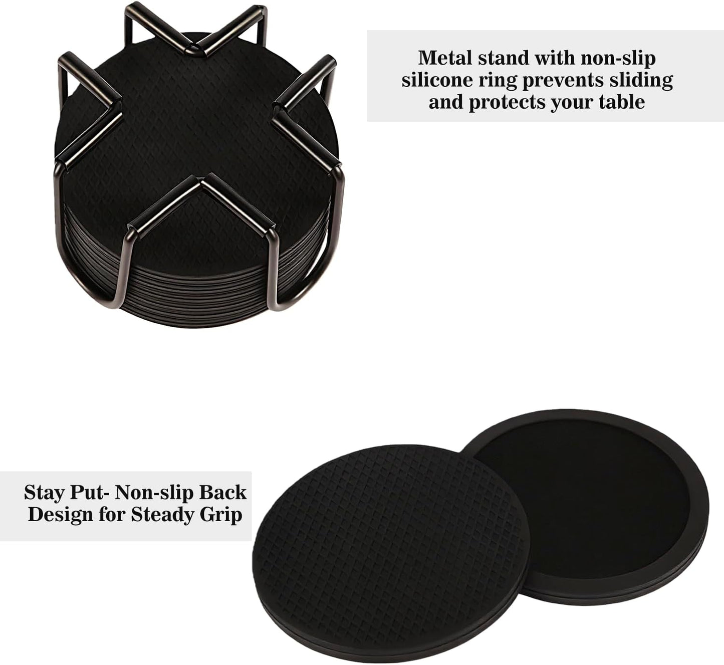 Holder / Silicone Cup Mat / Black