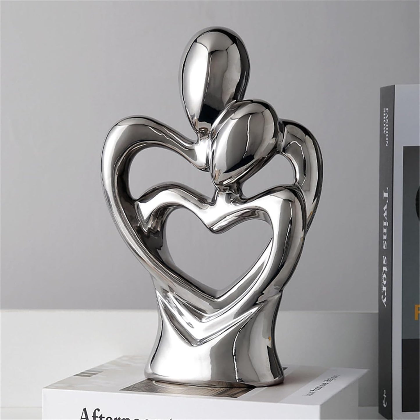 Romantic Couple Figurines Statue Abstract Sculpture Hugging Couple Sculptures Modern Decorative