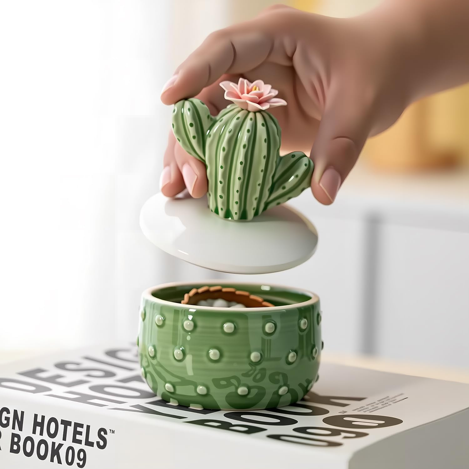 Ring Holder Dish for Rings Earrings / Green