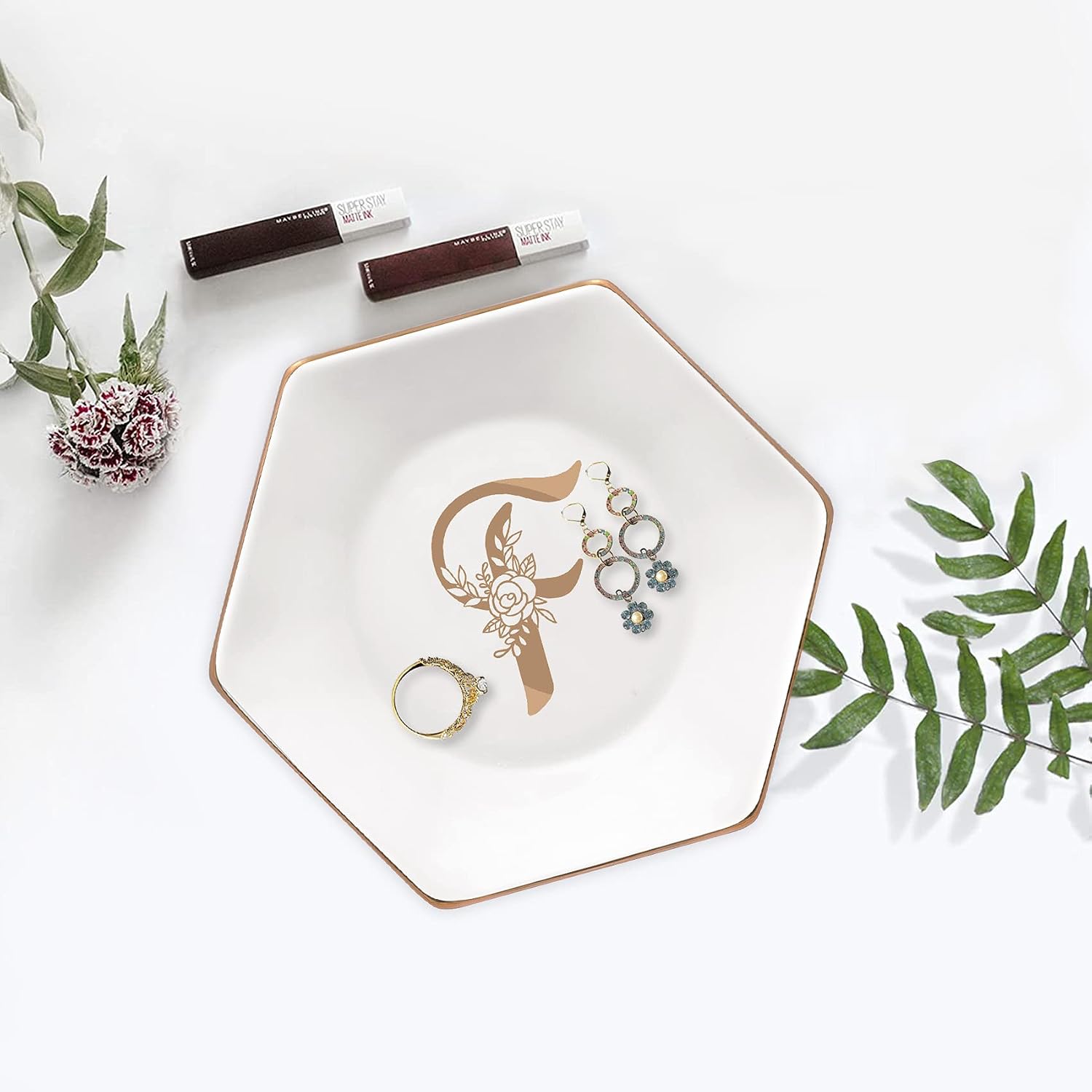 Ceramic Ring Holder / F / White