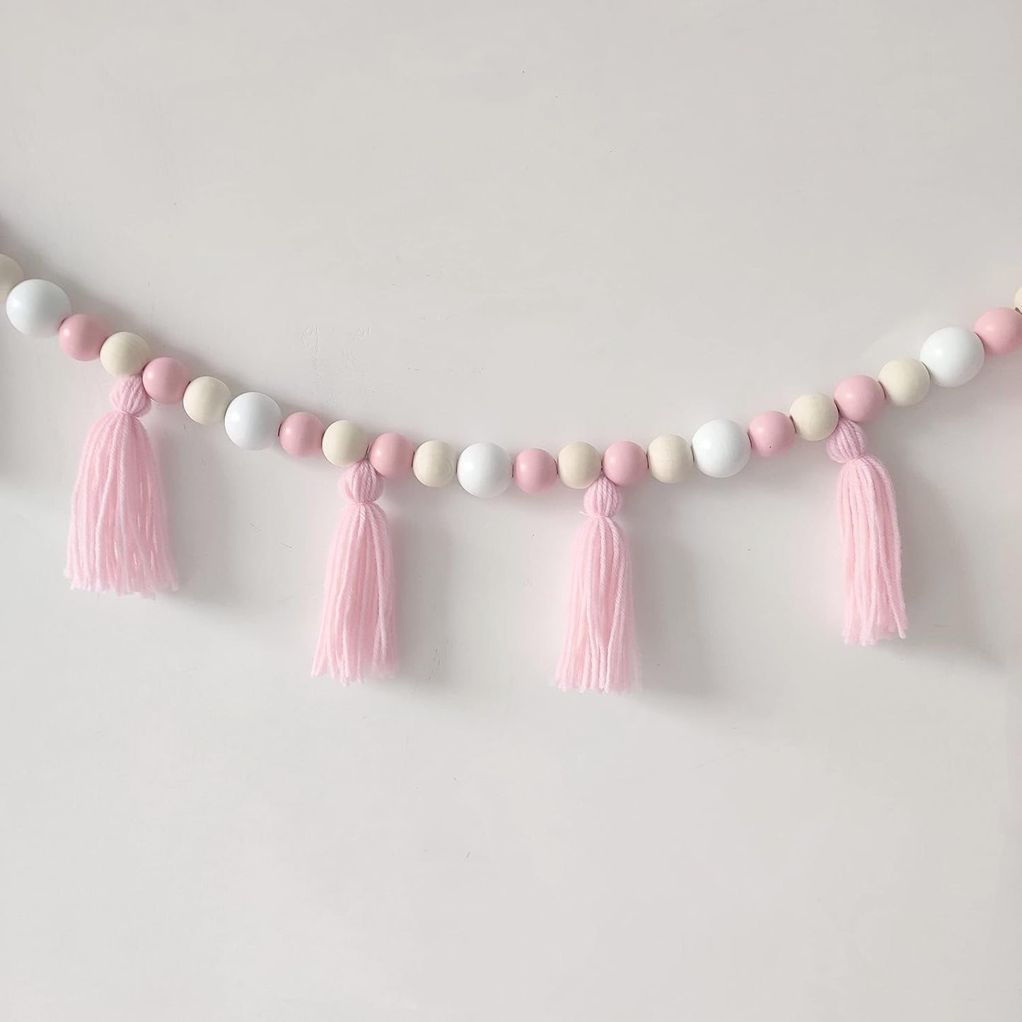 in Boho Tassel Garland / Pink+tassel / 59 Inch