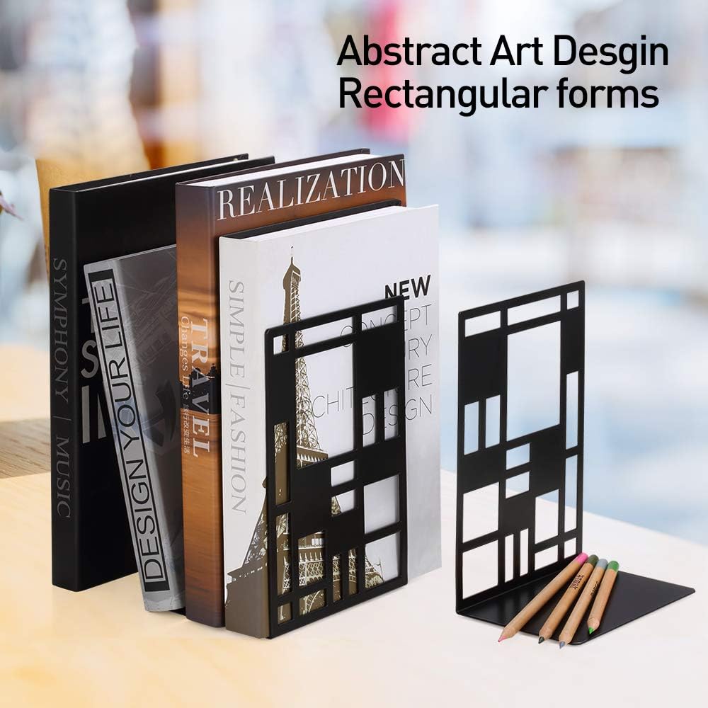 Bookends / Book Ends / Black / 1 Pair