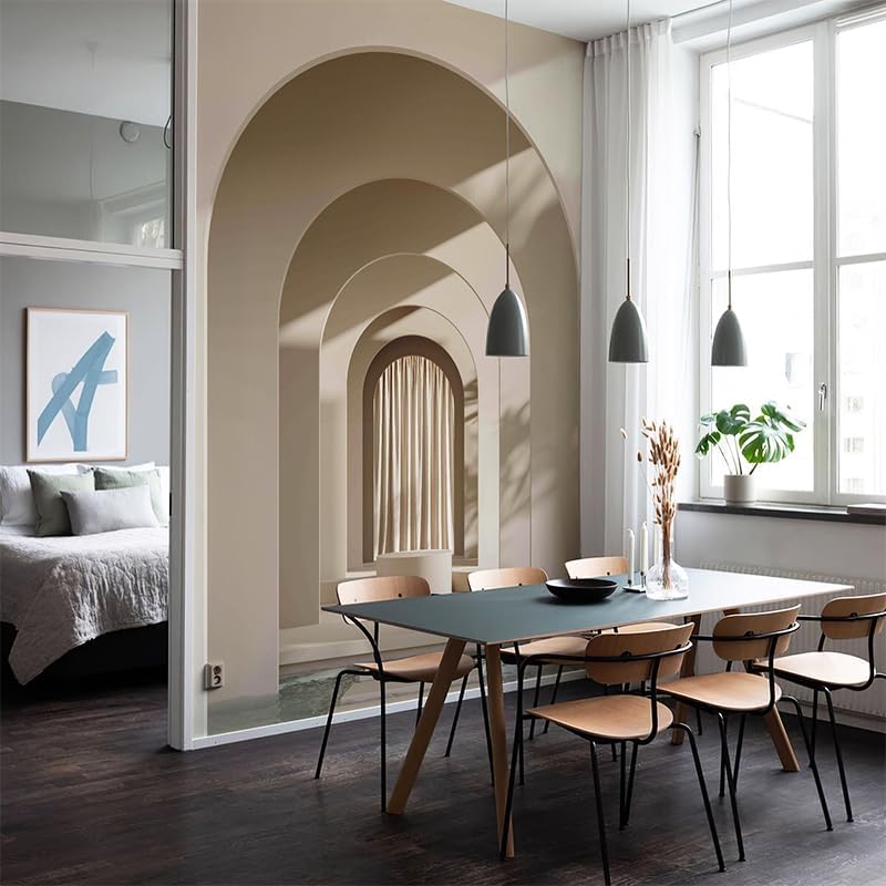 3D Archway Wall Mural Peel and Stick Arch Door Mural Wallpaper Modern / 3d Door / 59" Wx 98" H