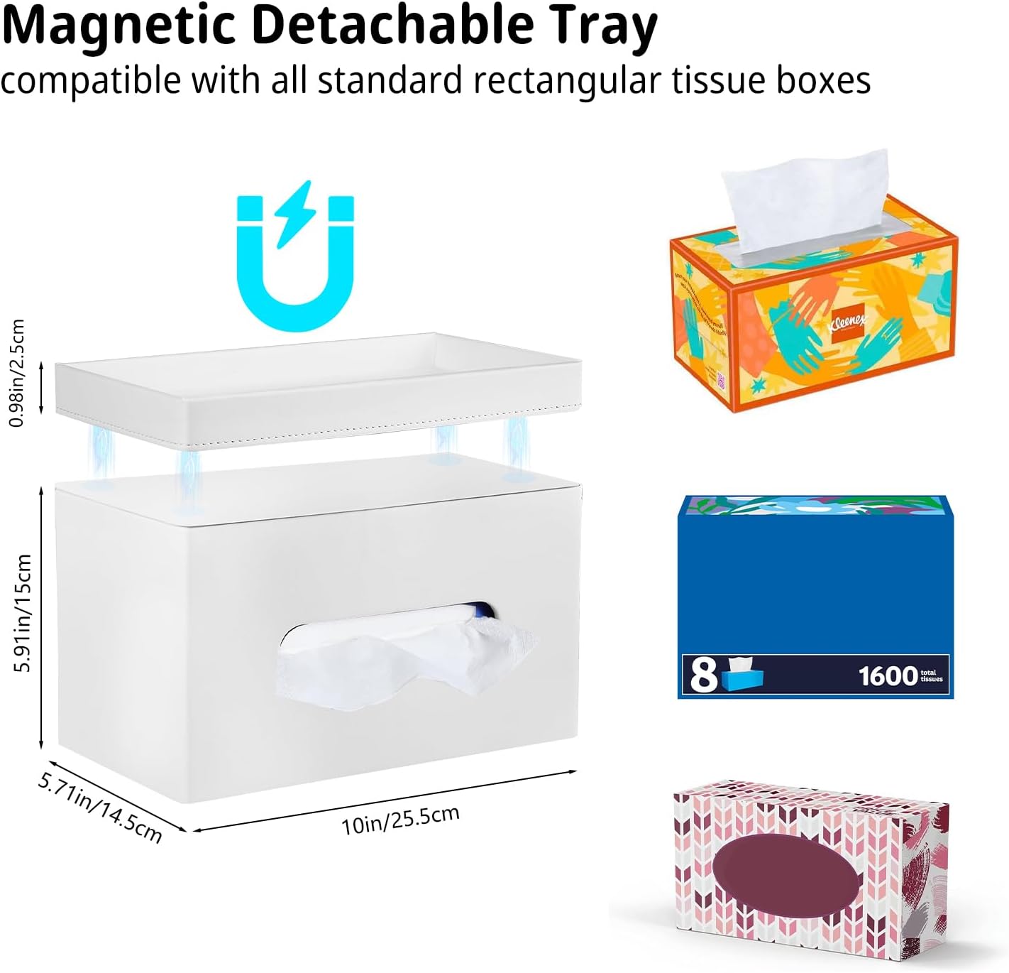 Detachable Storage Tray / Cream White