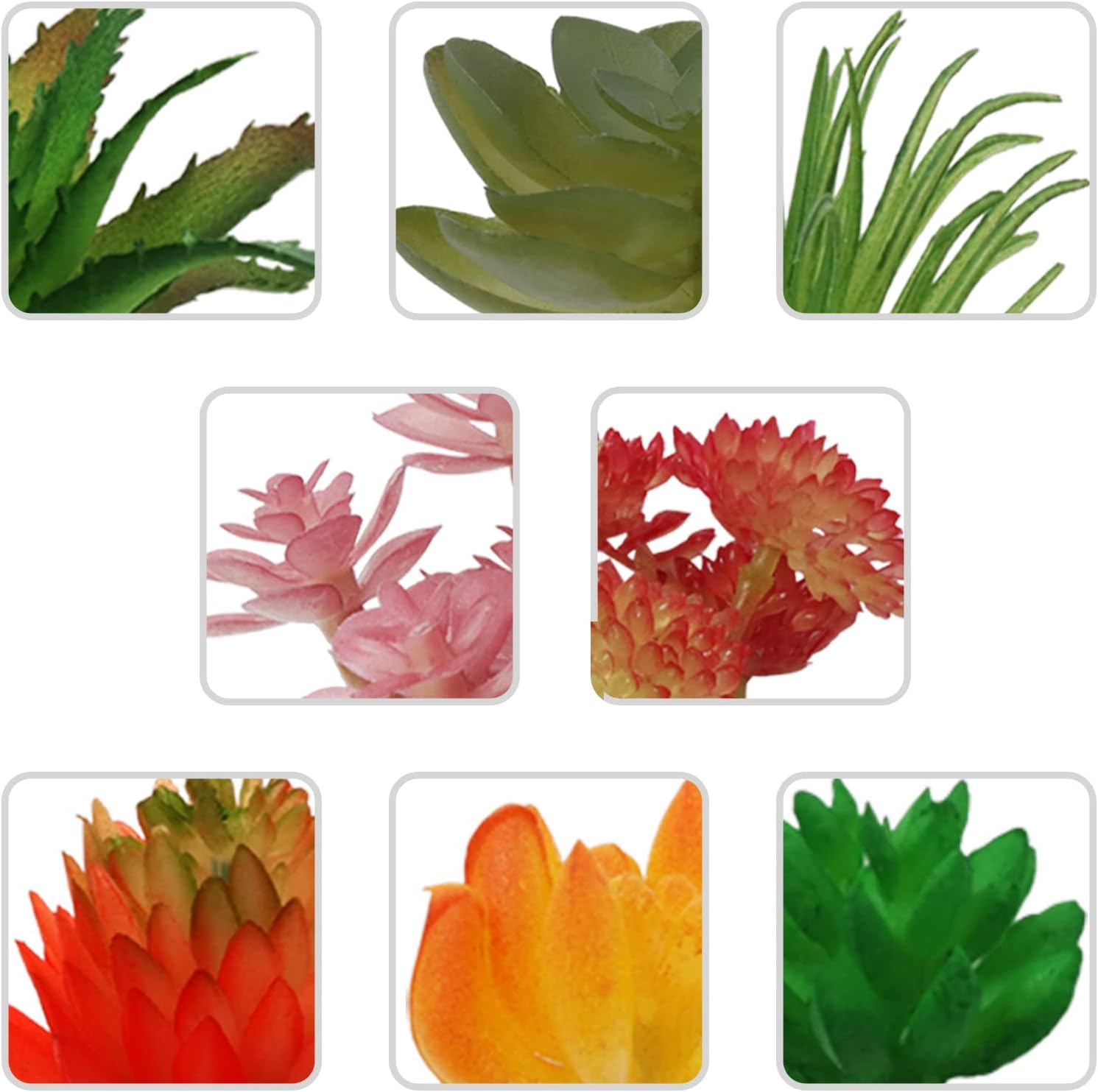 Mini Artificial Succulents for DIY Crafting Home Terrarium Floral / Colorful Succulents / Set of 22