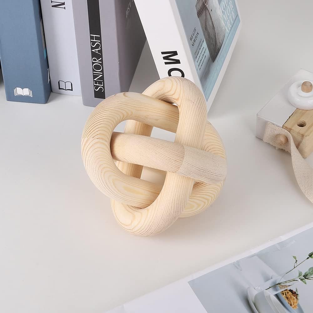 Wood Knot Chain Link Decor / Wood Color