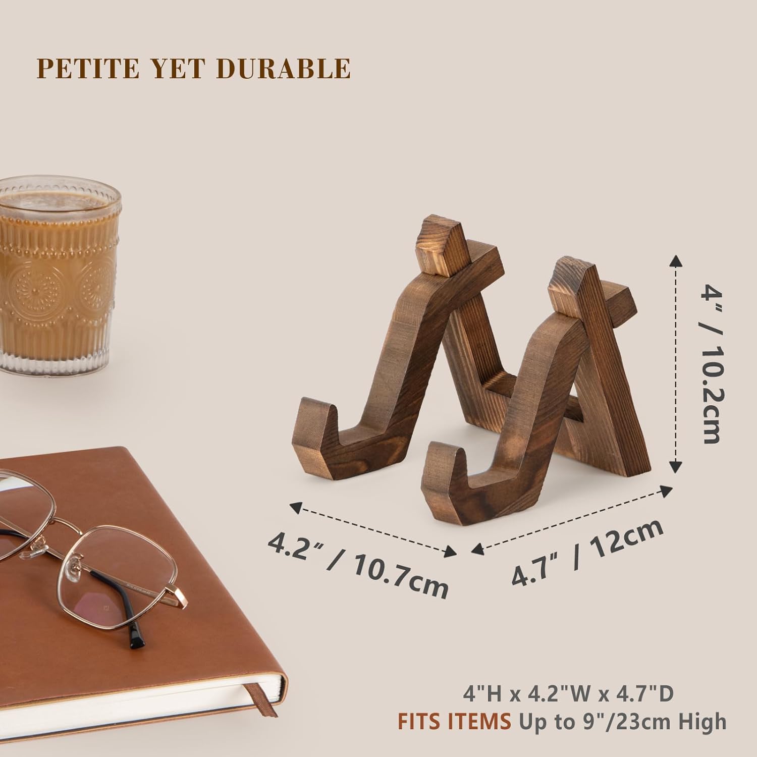 Plate Display Stand / 4 Inch / Set of 3