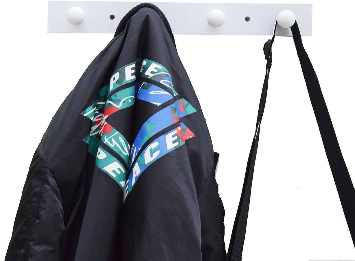 Wall-Mounted Hook Coat and Hat Rack