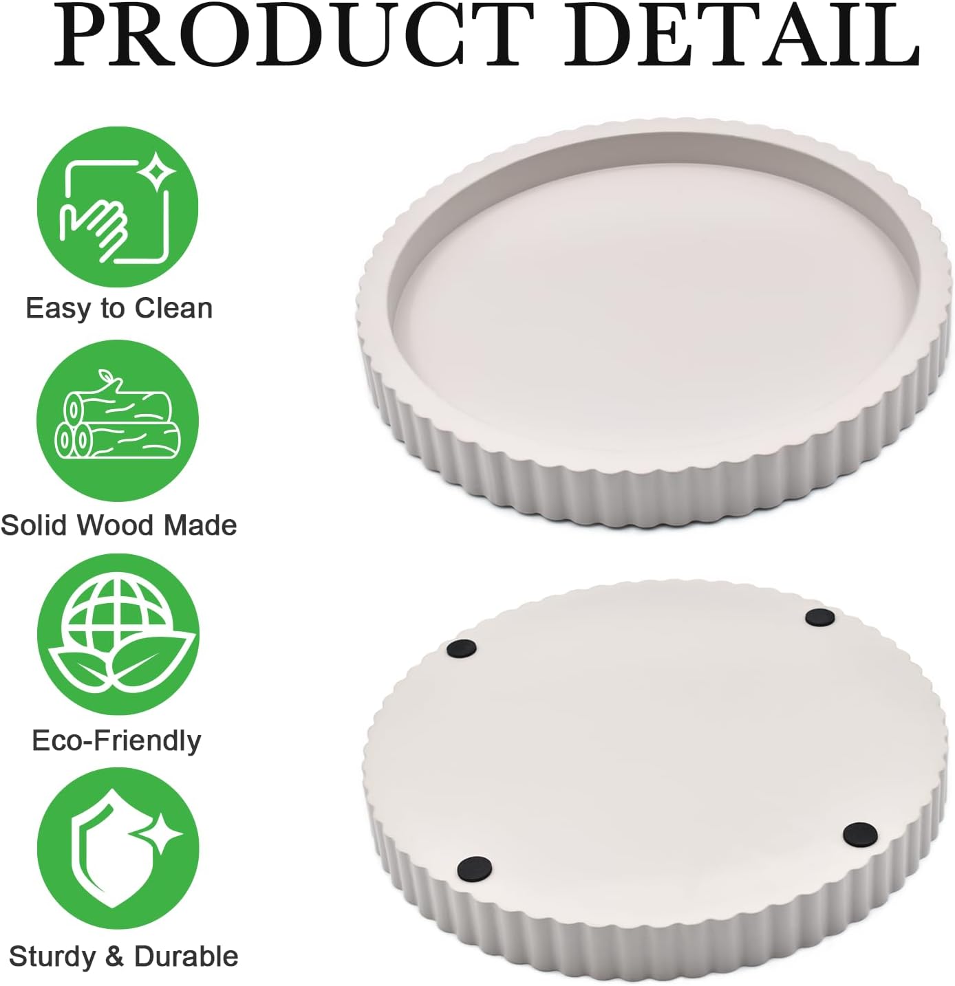 Modern Decorative Tray / Gray Beige