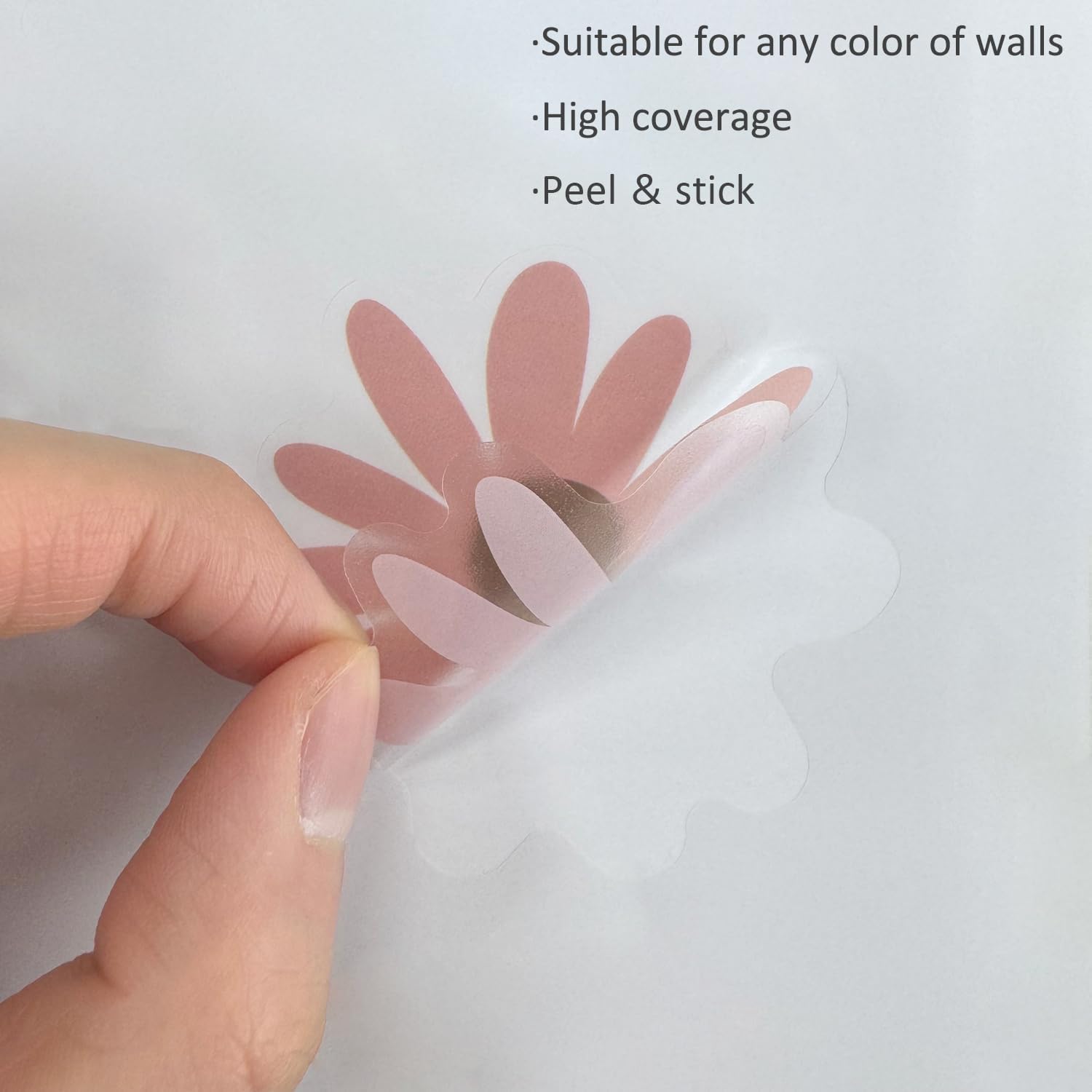 Removable Daisy Wall Decal Boho / Bobo Daisy A / 12 Sheets / Set of 72