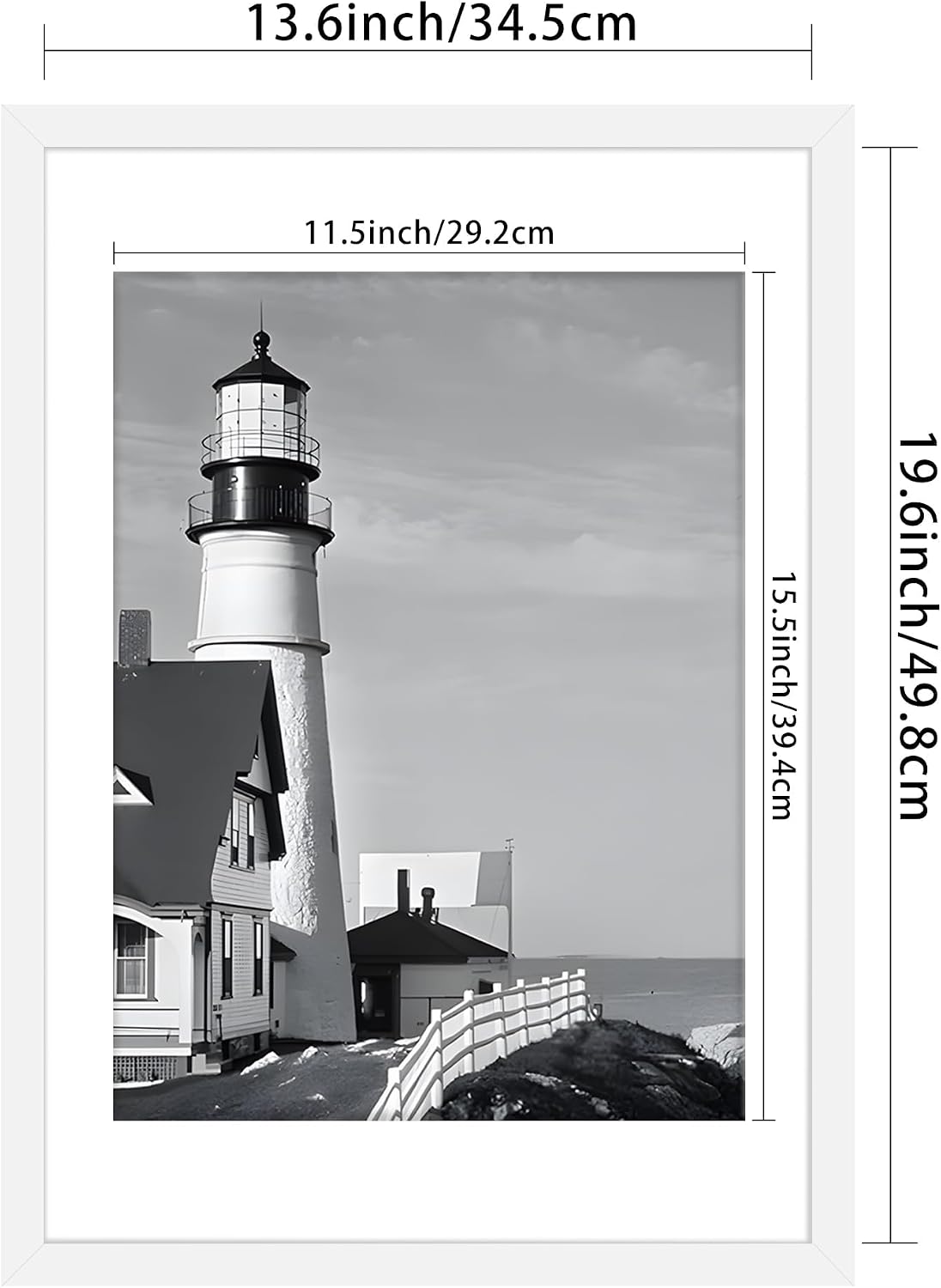 14x20 White Picture Frame, Poster Frame for Wall, 3 Pack | Fits 12x16 Photos With Mat or 14x20 Without Mat, Vertical or