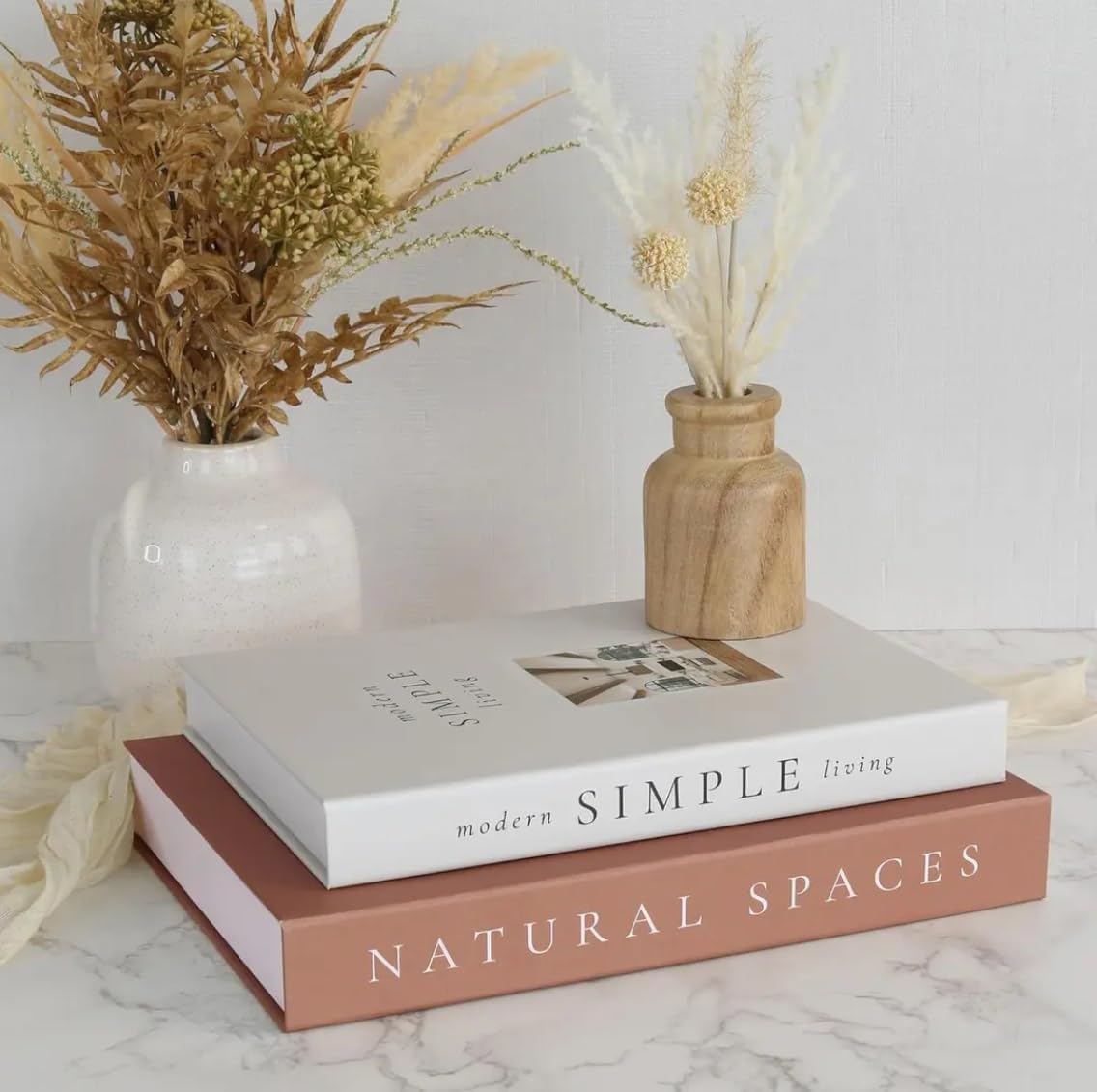 Modern Minimalist Faux Book / E3 / Set of 2