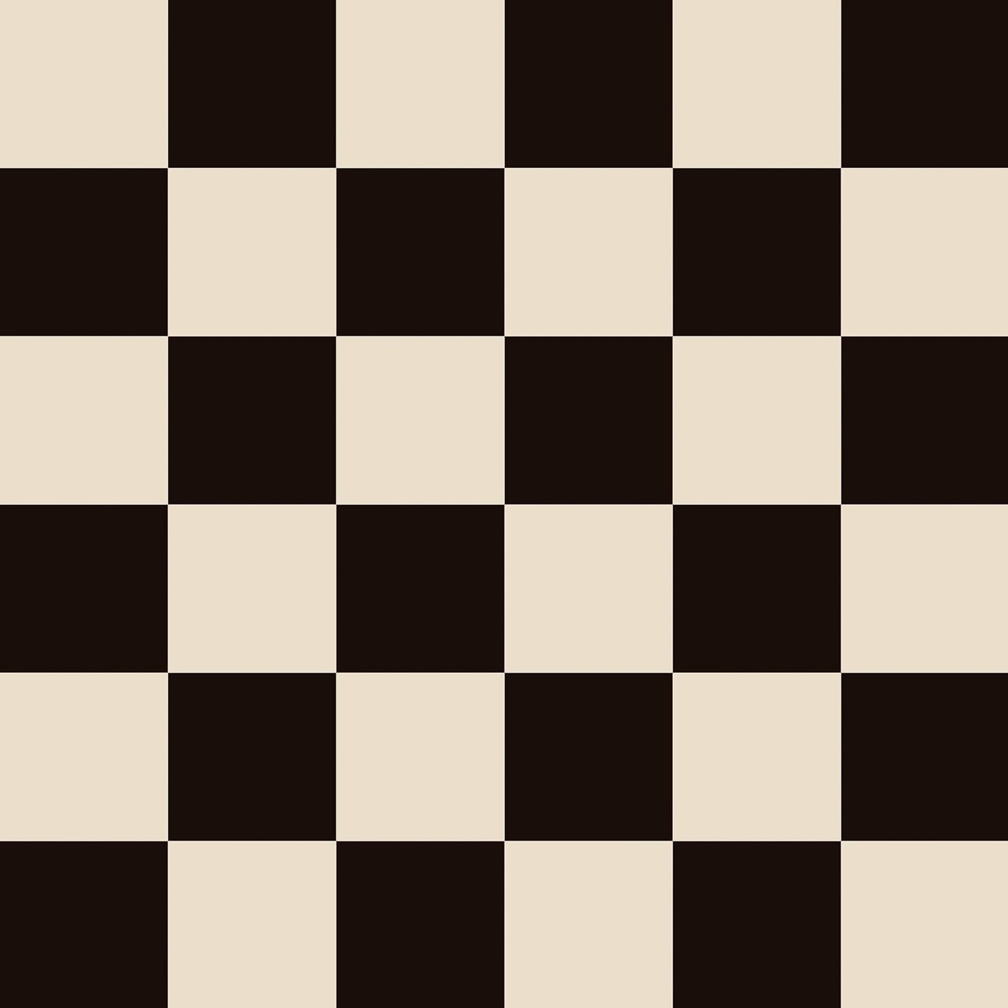 Vintage Black and Beige Checkered Wallpaper Peel and Stick Checkered / Black Beige / 17.5 x 118