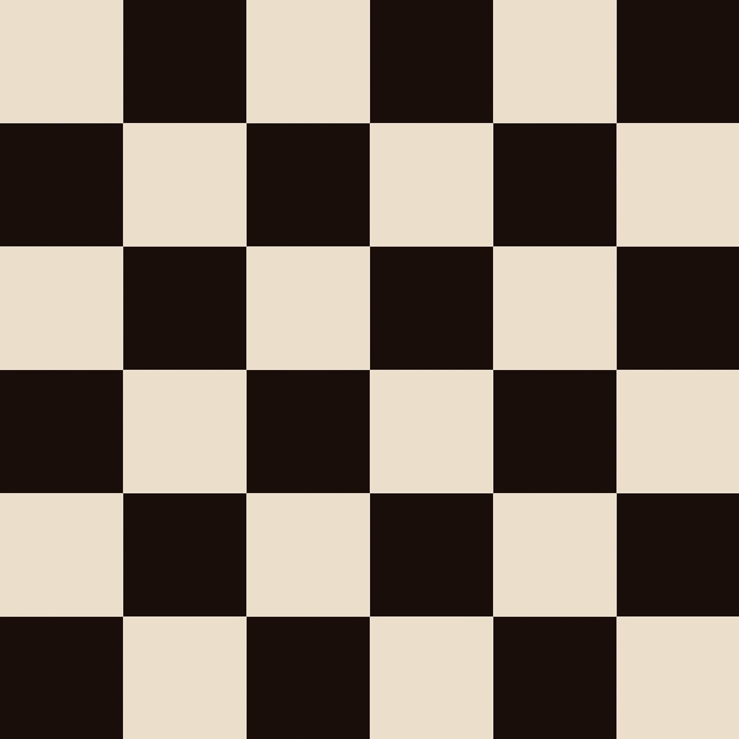 Vintage Black and Beige Checkered Wallpaper Peel and Stick Checkered / Black Beige / 17.5 x 118