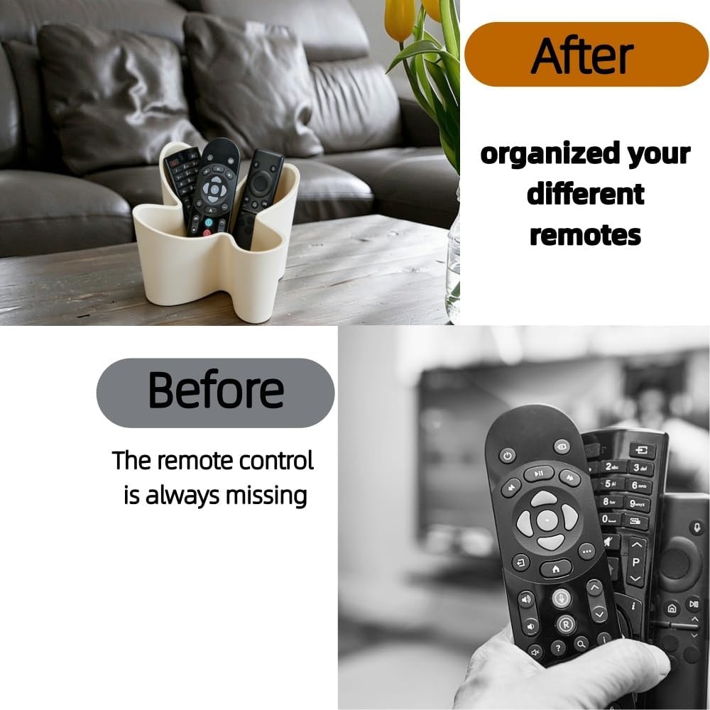 Flower Shape Remote Control Holder / White