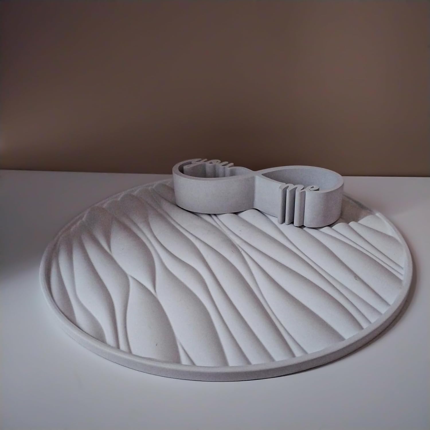 Big Round Resin Tray Molds / Big Round Wave Tray / 11.8 Inch