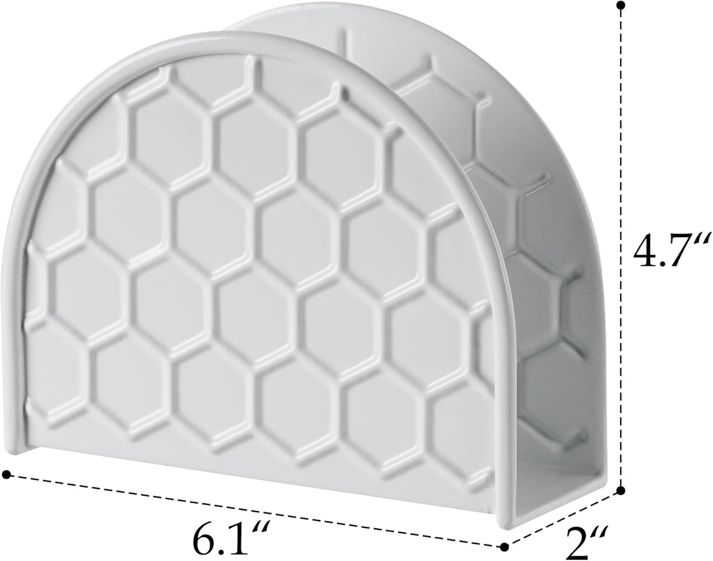 White Napkin Holder / Honeycomb White