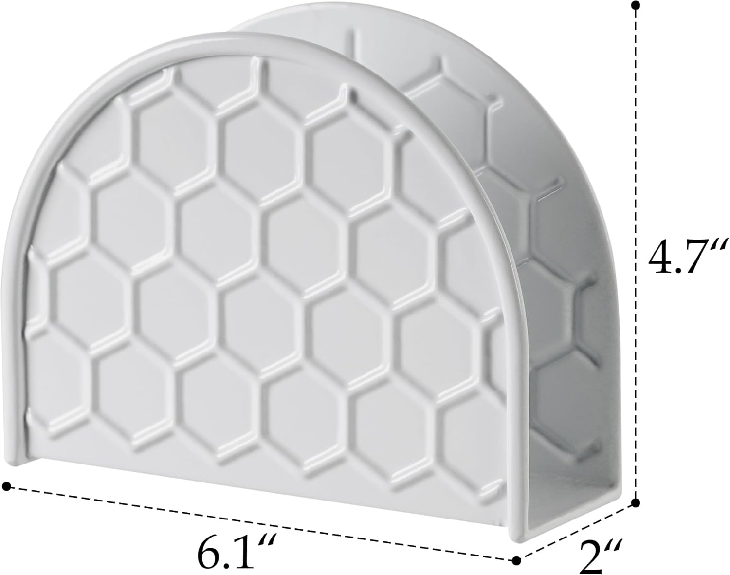 White Napkin Holder / Honeycomb White