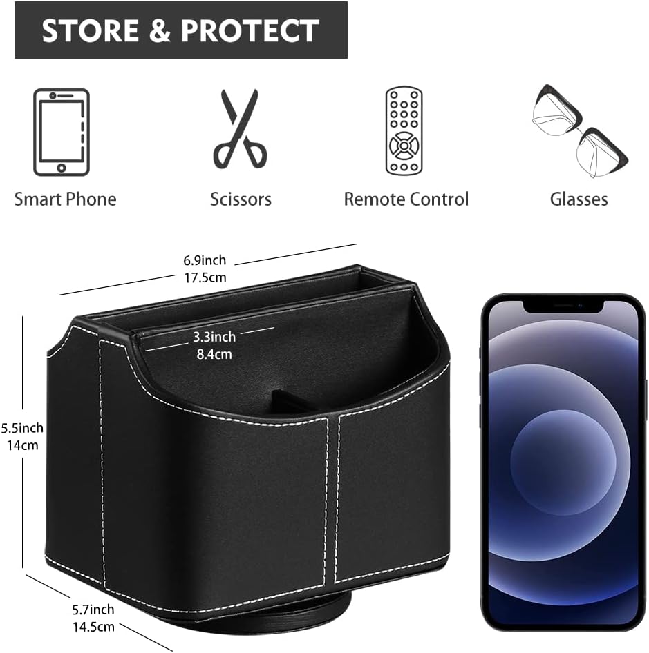 TV Remote Caddy Organizer / Black