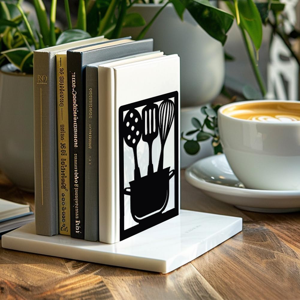 Metal Bookends Stopper Holder Stand / Kitchenware / 4.7 x 3.5 x 7
