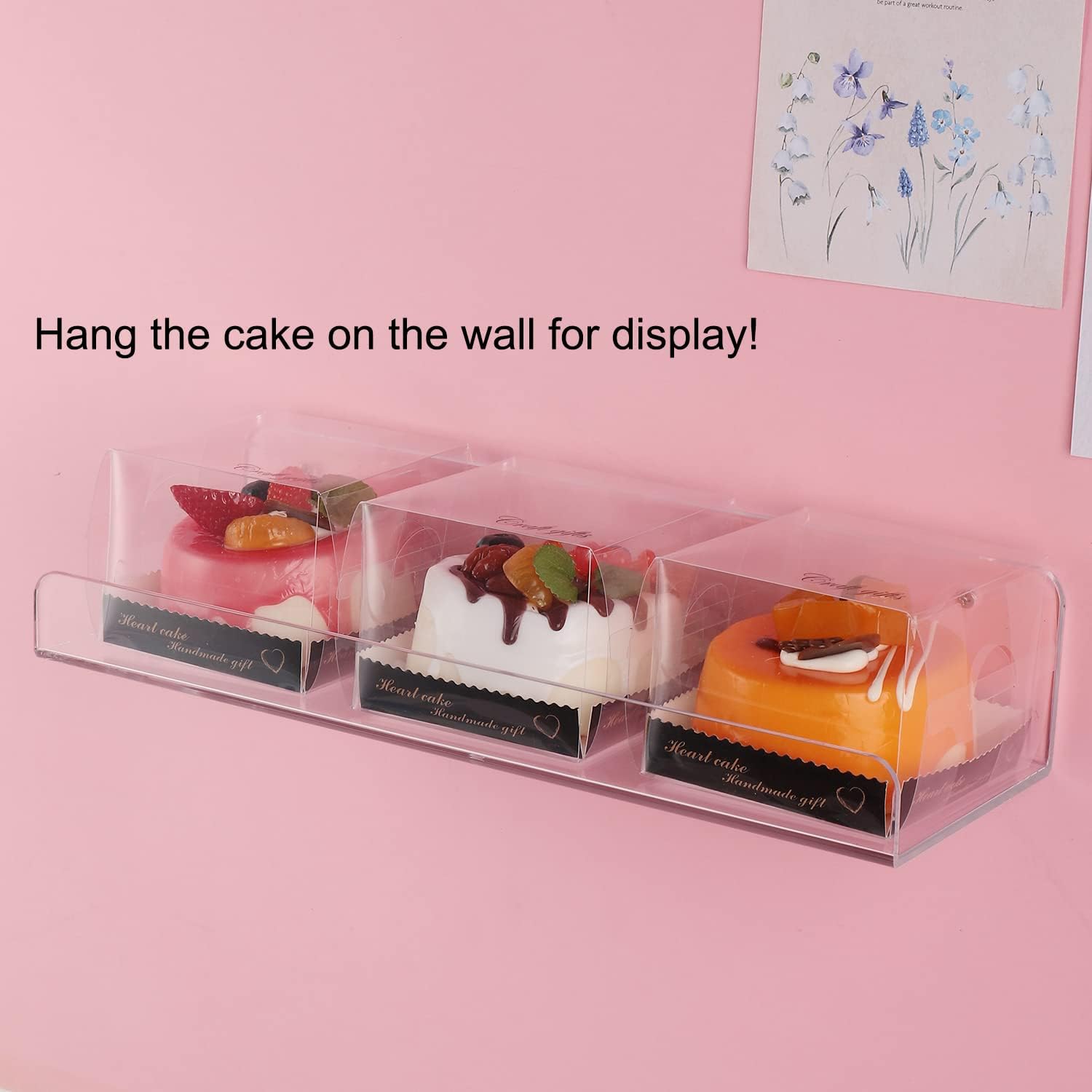 Sooyee 6 Pack Floating Shelves,15 Inch Acrylic Shelves Floating Bookshelf,Funko Pop Display Shelf, Invisible Picture