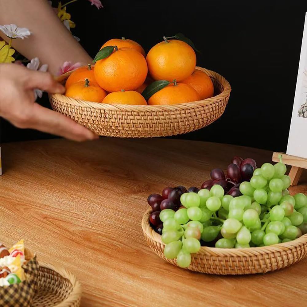 Rattan Keys Tray / Medium