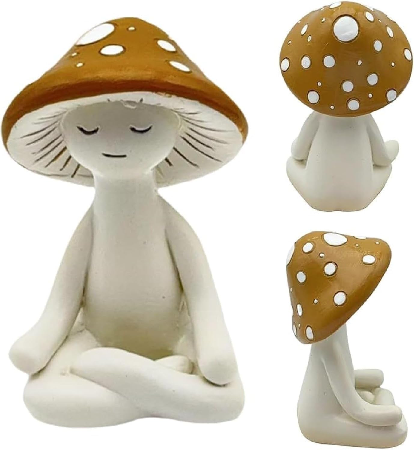 Meditation Mushroom Statue / 3.15 Inch
