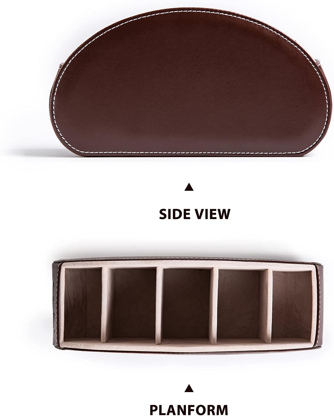 Remote Control Holders Organizer Box / Dark Brown / S