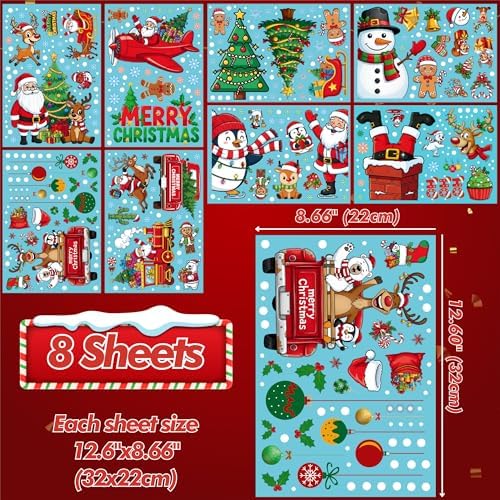 Christmas Window Clings, Xmas Window Decorations
