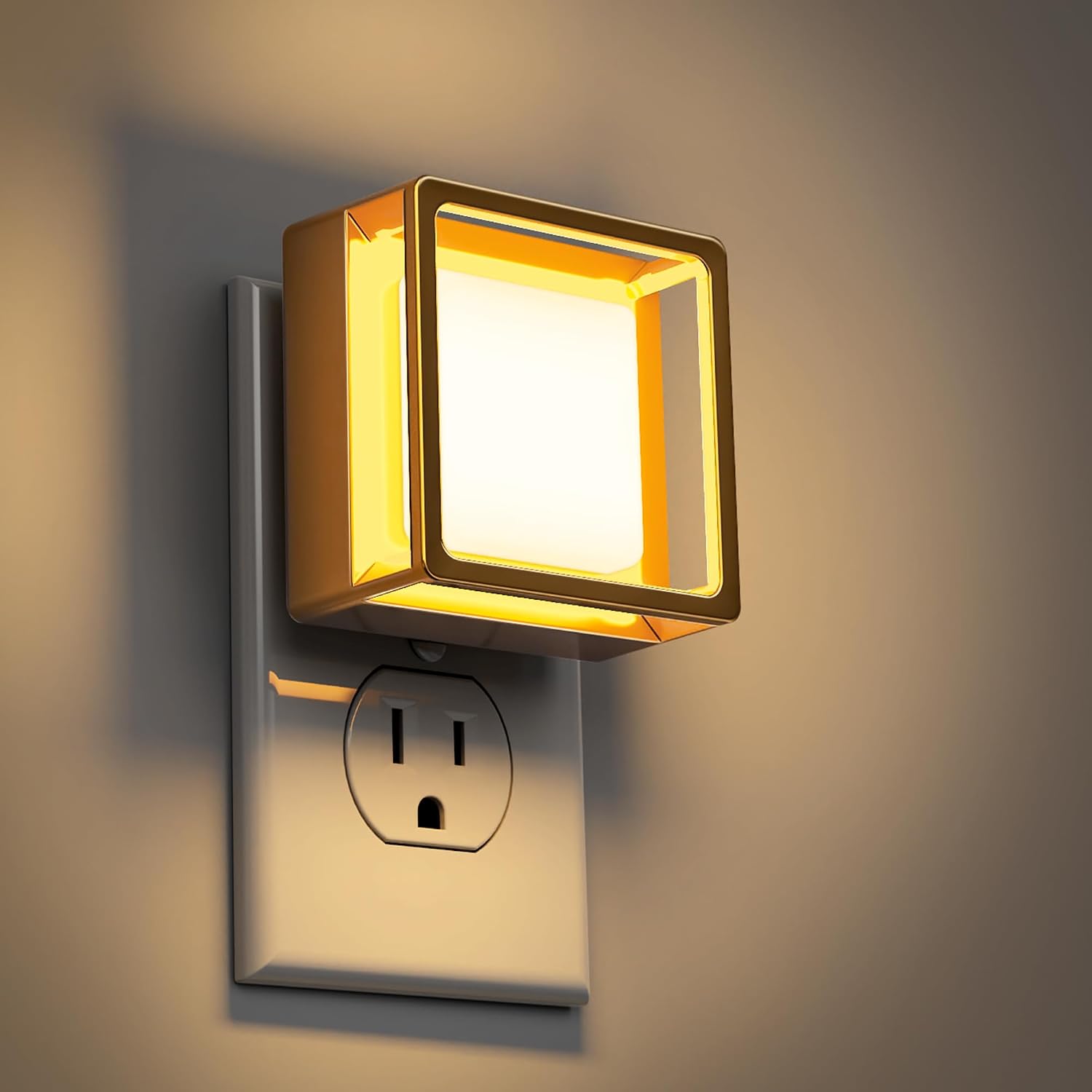 DORESshop Night Light,Night Lights Plug into Wall,2 Pack 3000K Nightlight
