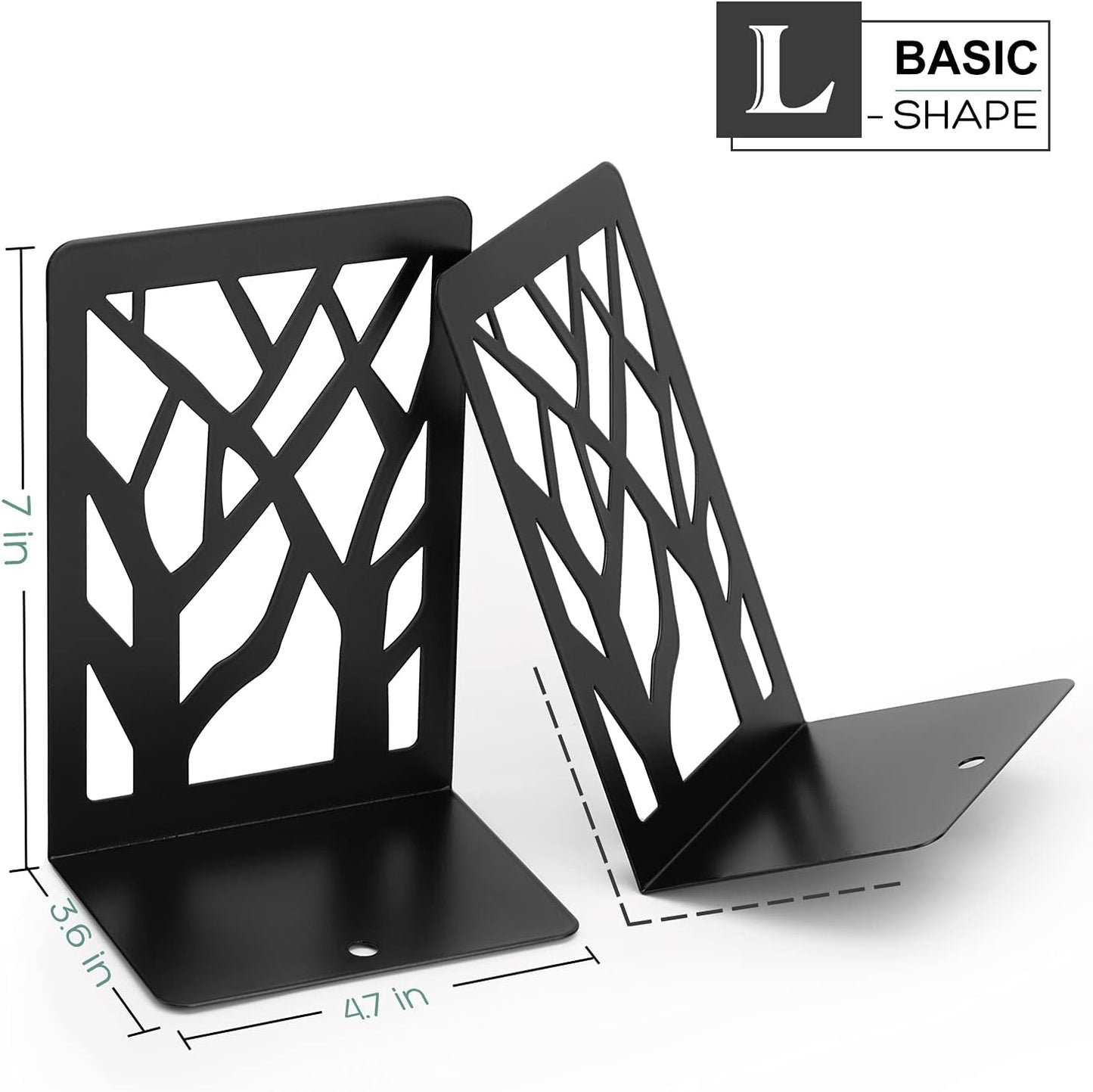 Heavy Duty Metal Book Stopper / 6 Pairs