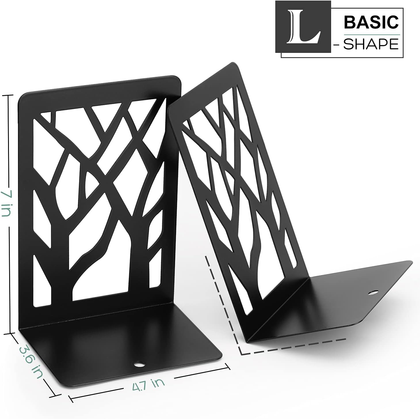 Heavy Duty Metal Book Stopper / 6 Pairs