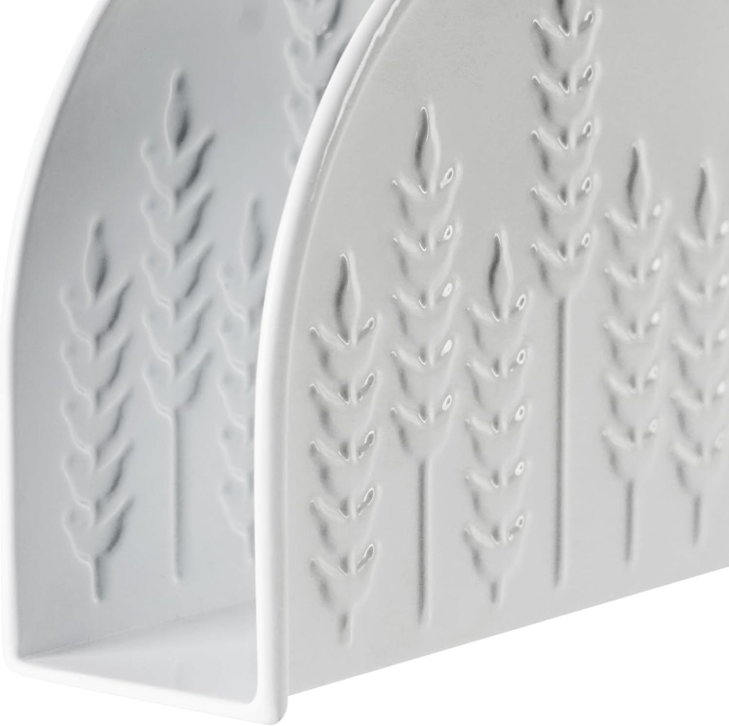White Napkin Holder / Ear of Wheat White
