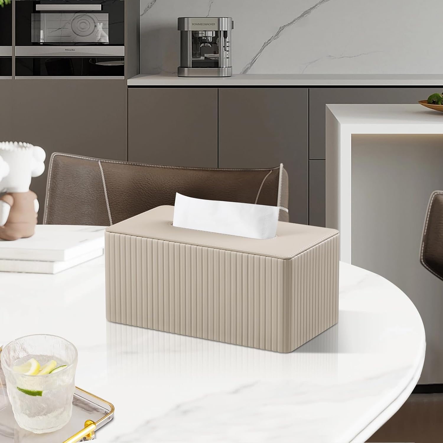 Rectangle Tissue Box Holder / Beige