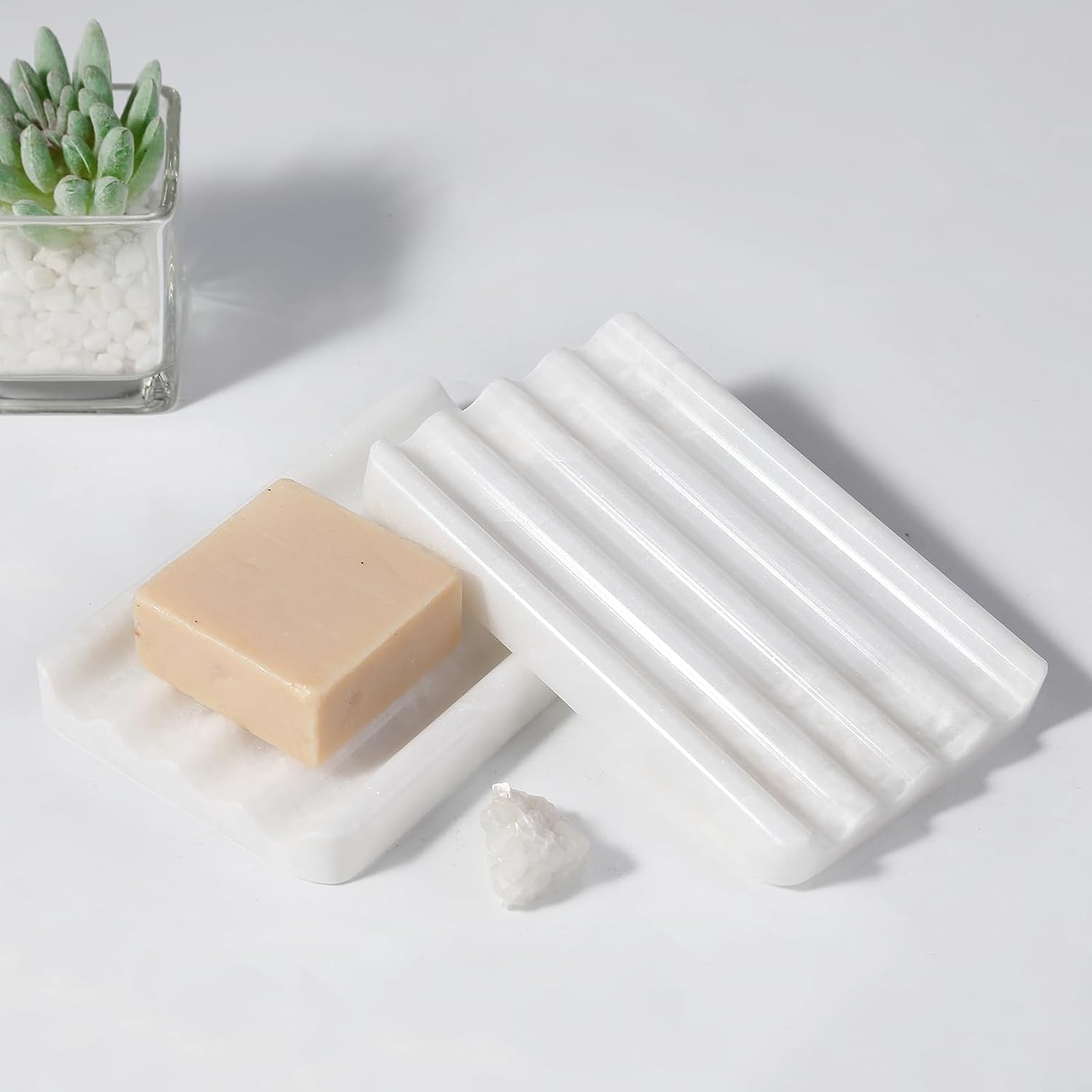 Stone Soap Tray / Namib Bianco / Natural