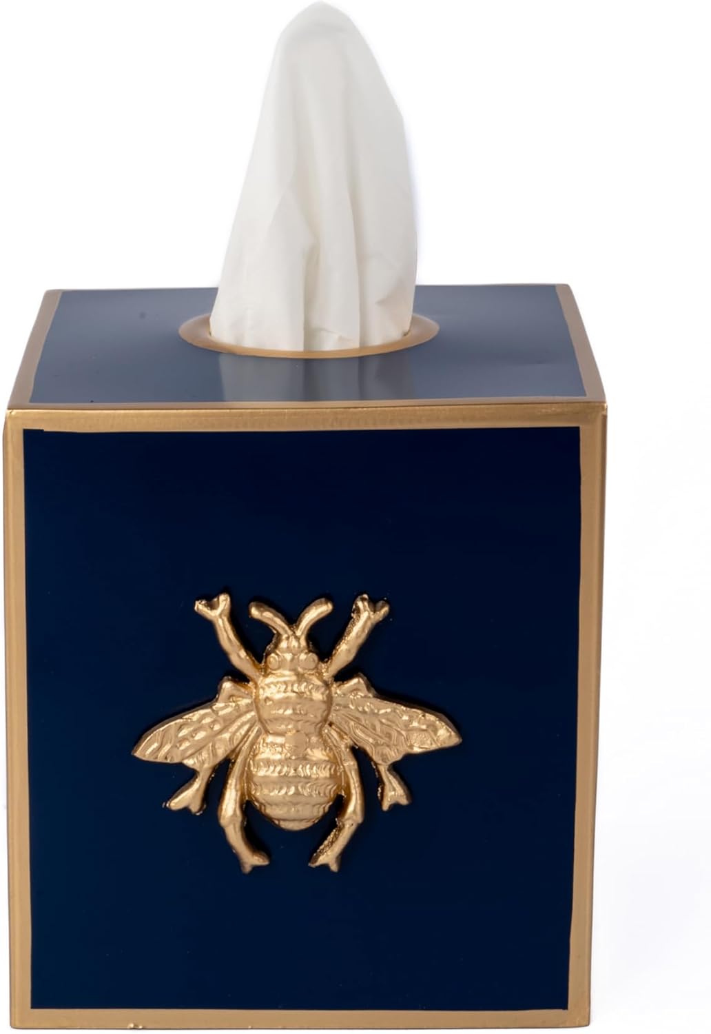 Decorative Tissue Box Holder / Navy Bee / Regency
