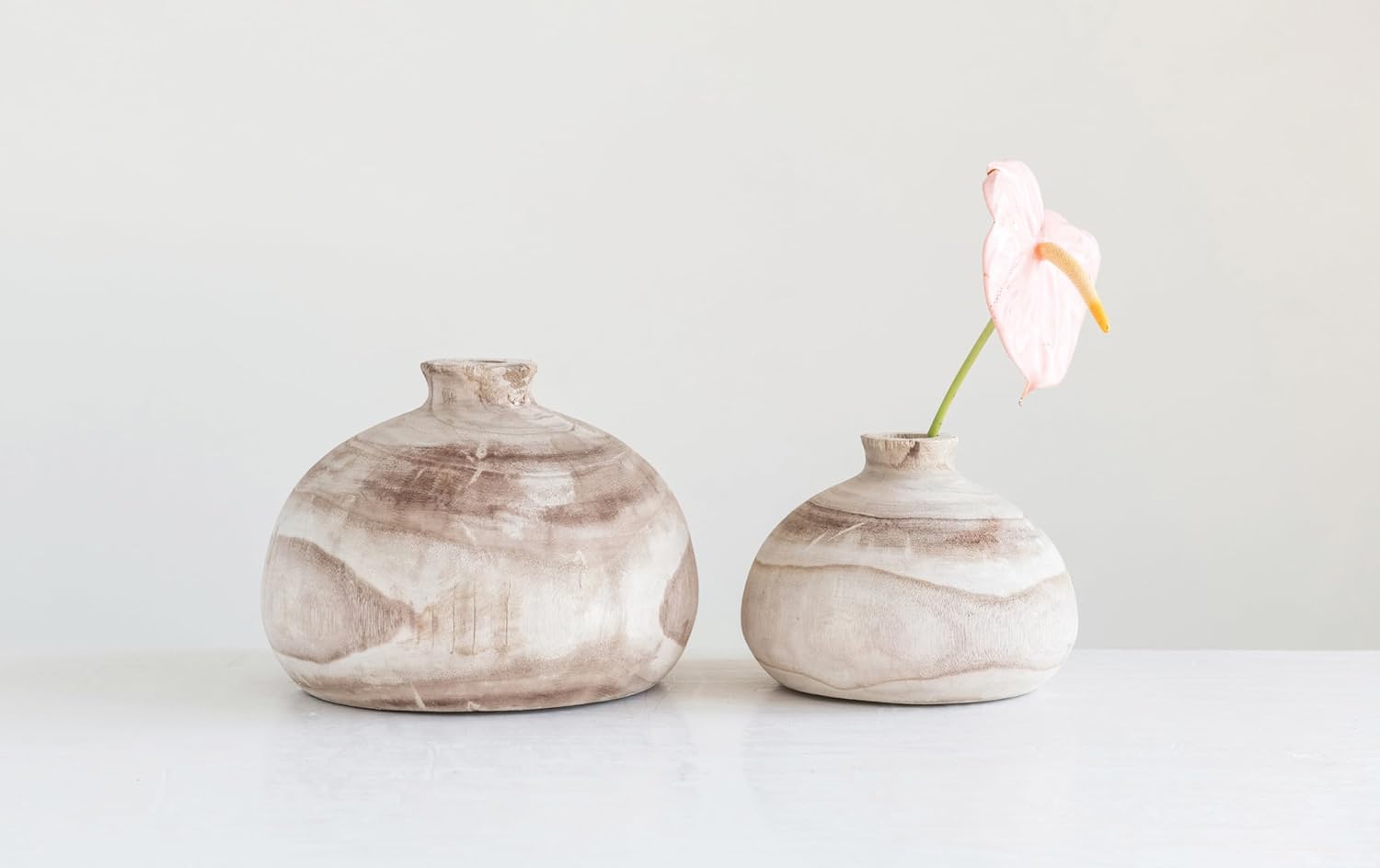Small Paulownia Wood Vase