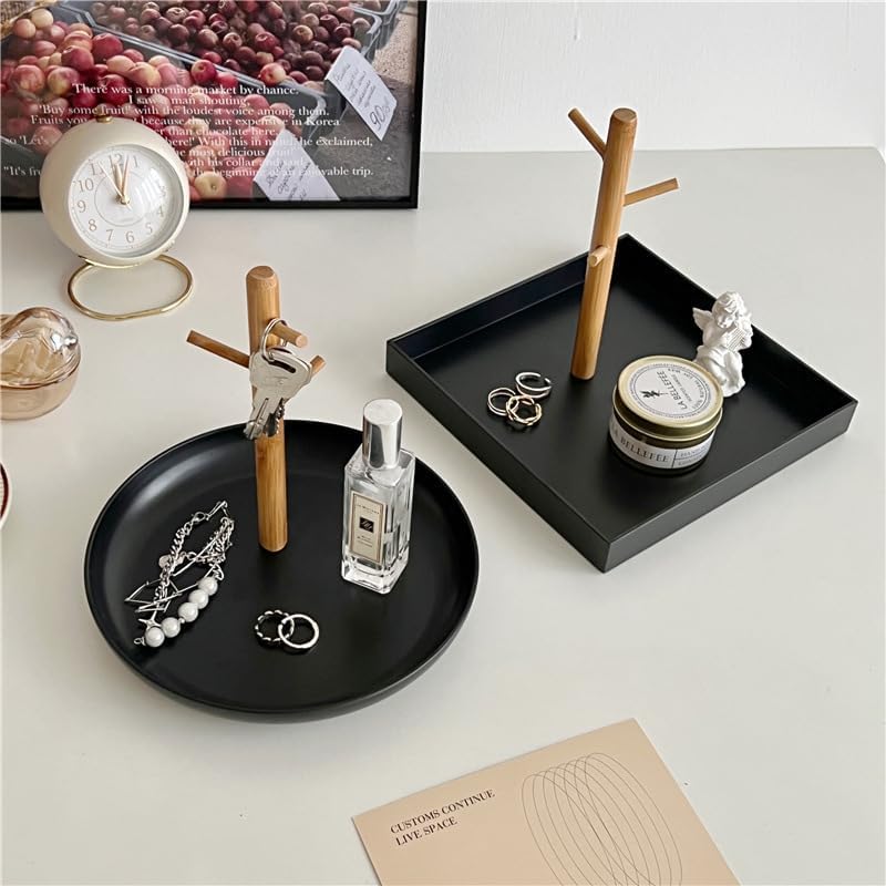Wood 3-Tier Hanging Organizer / Black Square