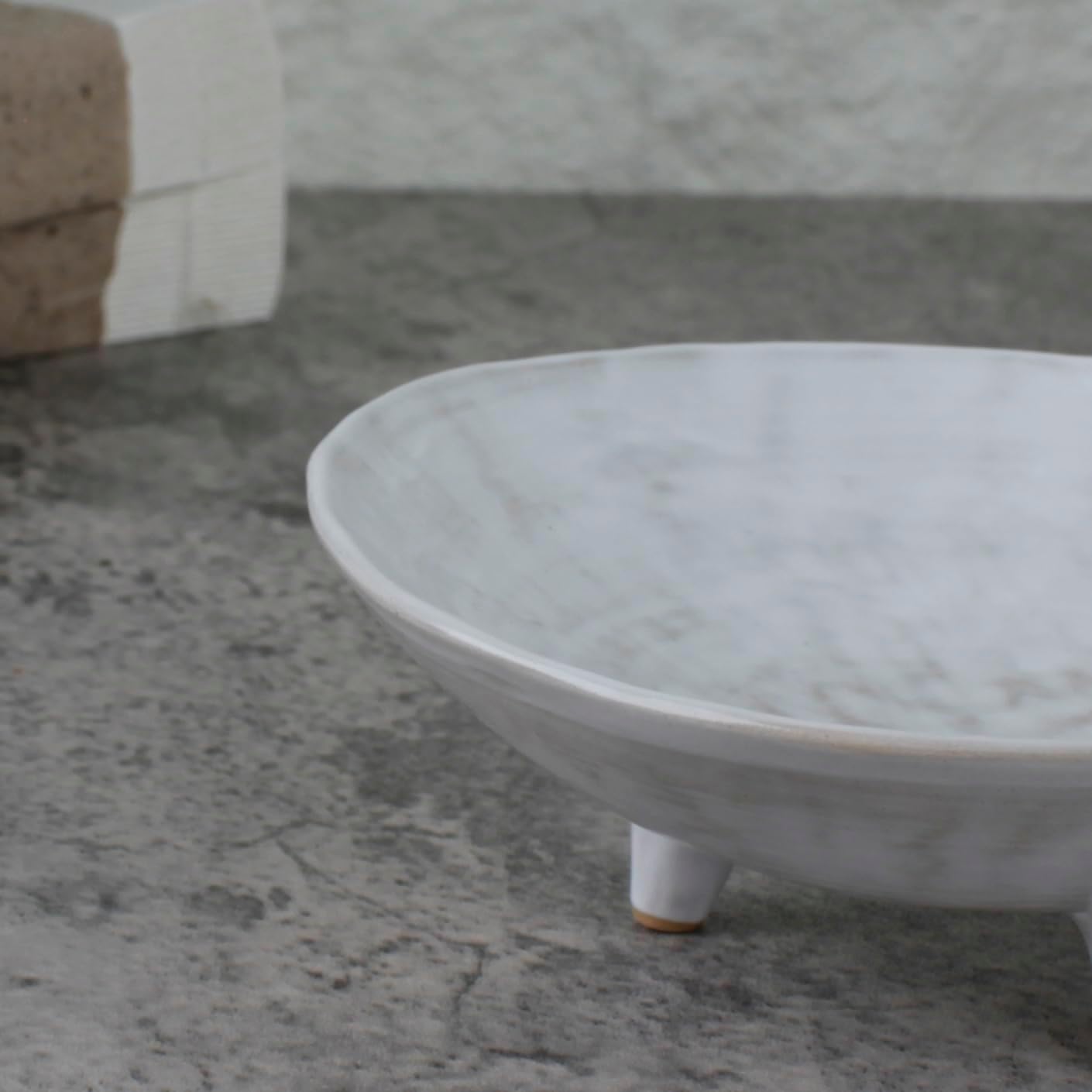 Multi-Purpose Small Ceramic Bowl / 6.1" DIA / Natural White