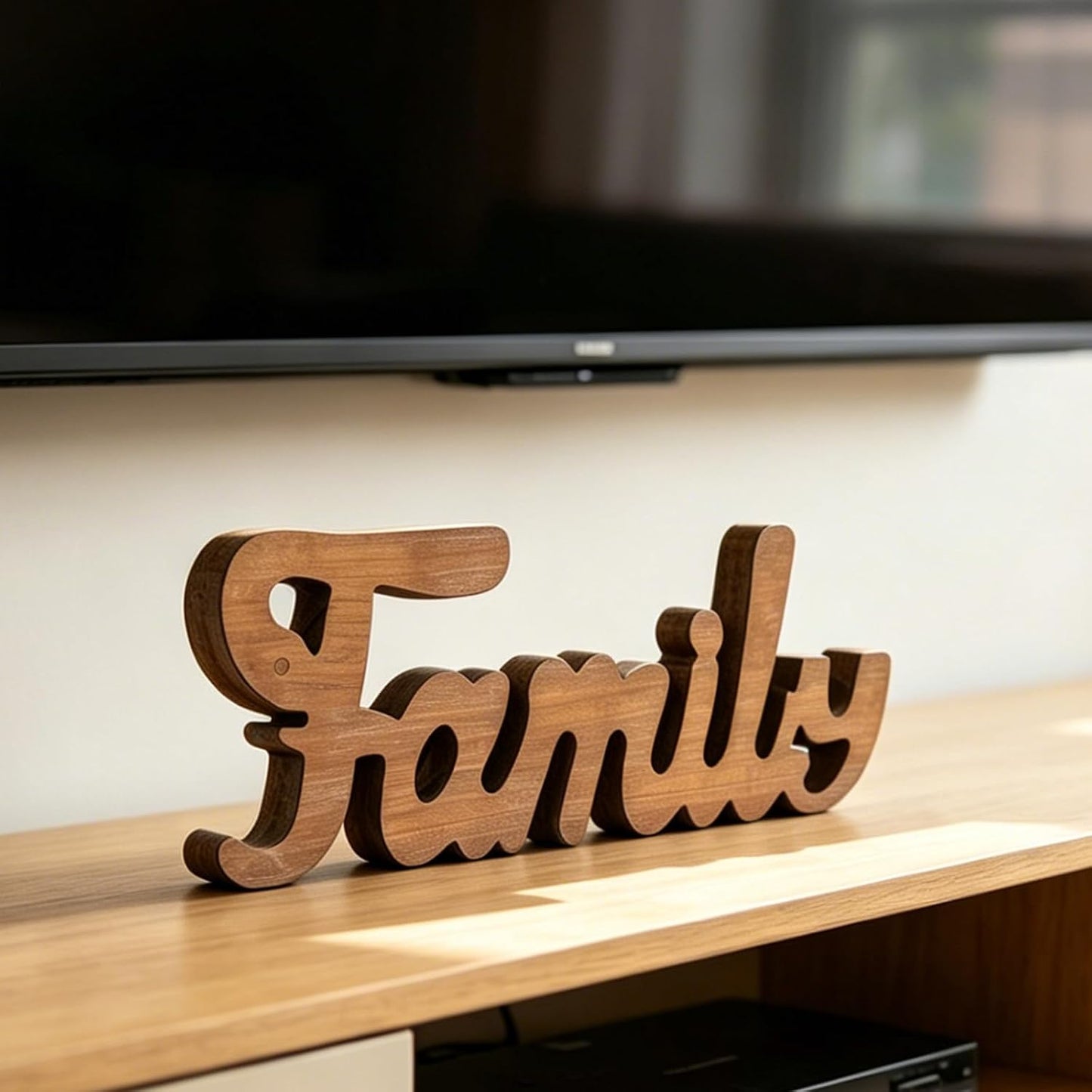 Wall Hanging Rustic Distressed Wooden Signs / Family / 15 Inch