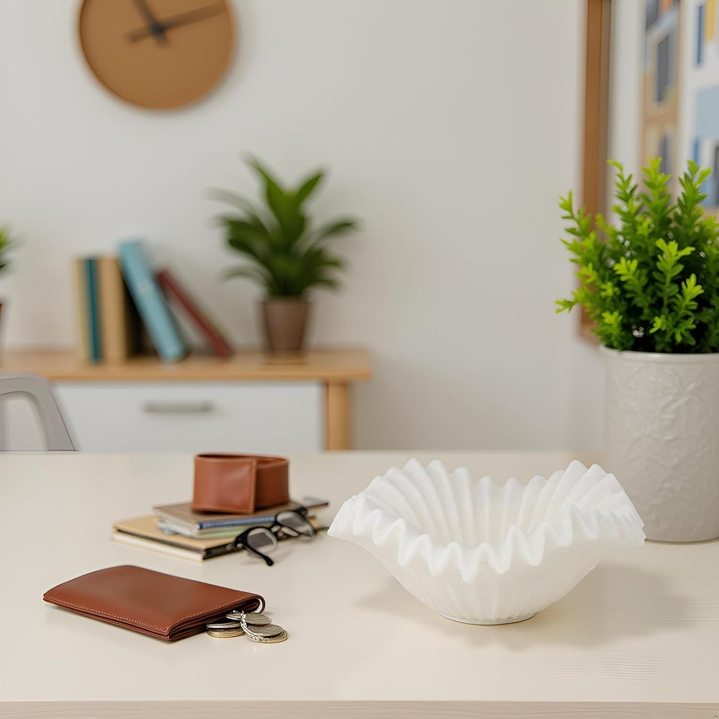 Fruit or Key Holder for Modern / White A