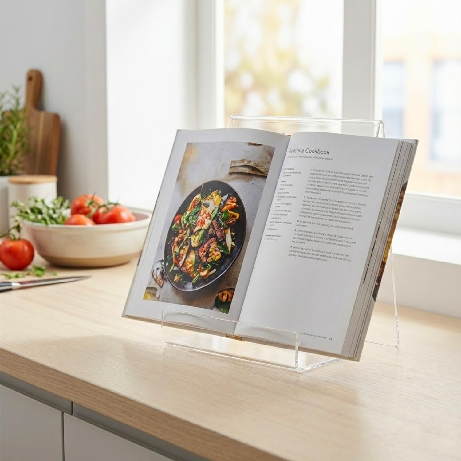 Large Acrylic Book Stand for Display / Shaped Display Stand / Clear / 8 x 8 x 4 / Set of 5