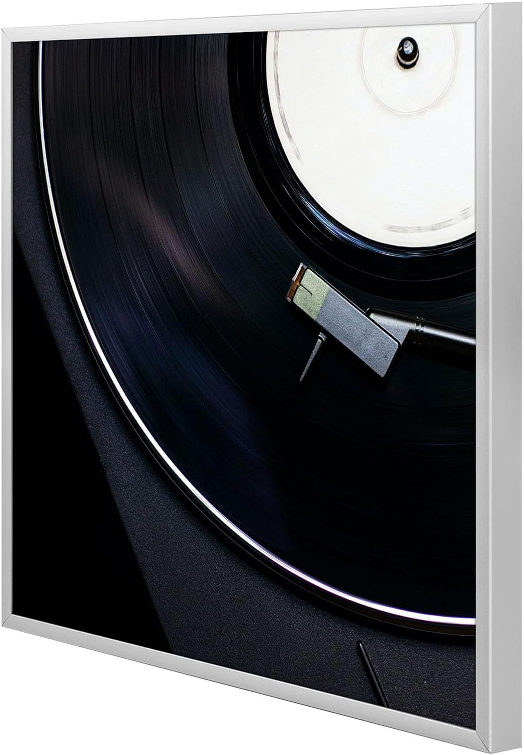 Golden State Art 12.5x12.5 Silver Aluminum Album Frame 5 Pack | Brushed Metal Vinyl Record Frame for 12'' Album Cover