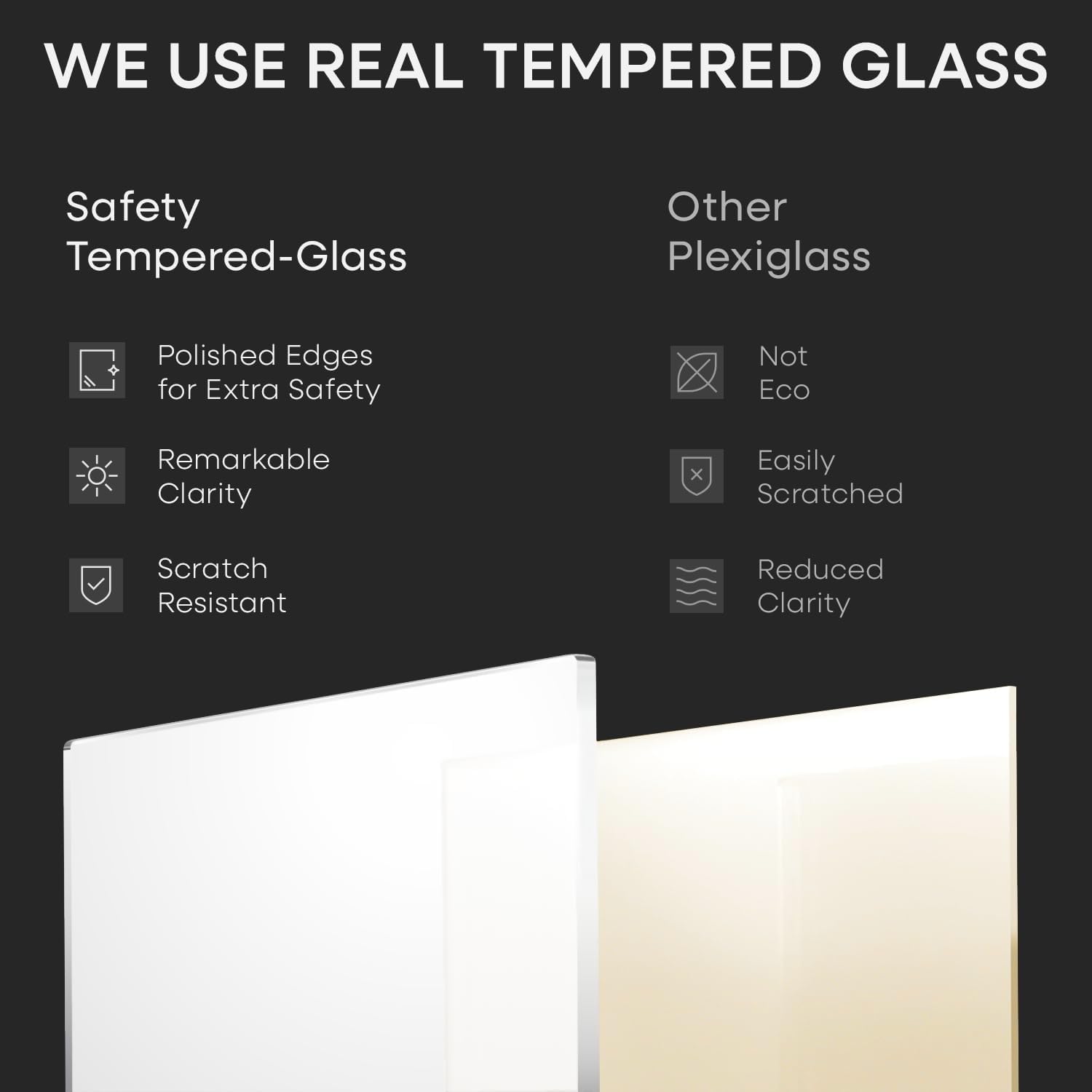 24x30 Mortise&Tenon Natural Oak Picture Frame, 18x24 Mat, Glass | High End Solid Oak Wood, Tempered Glass, Acid-Free