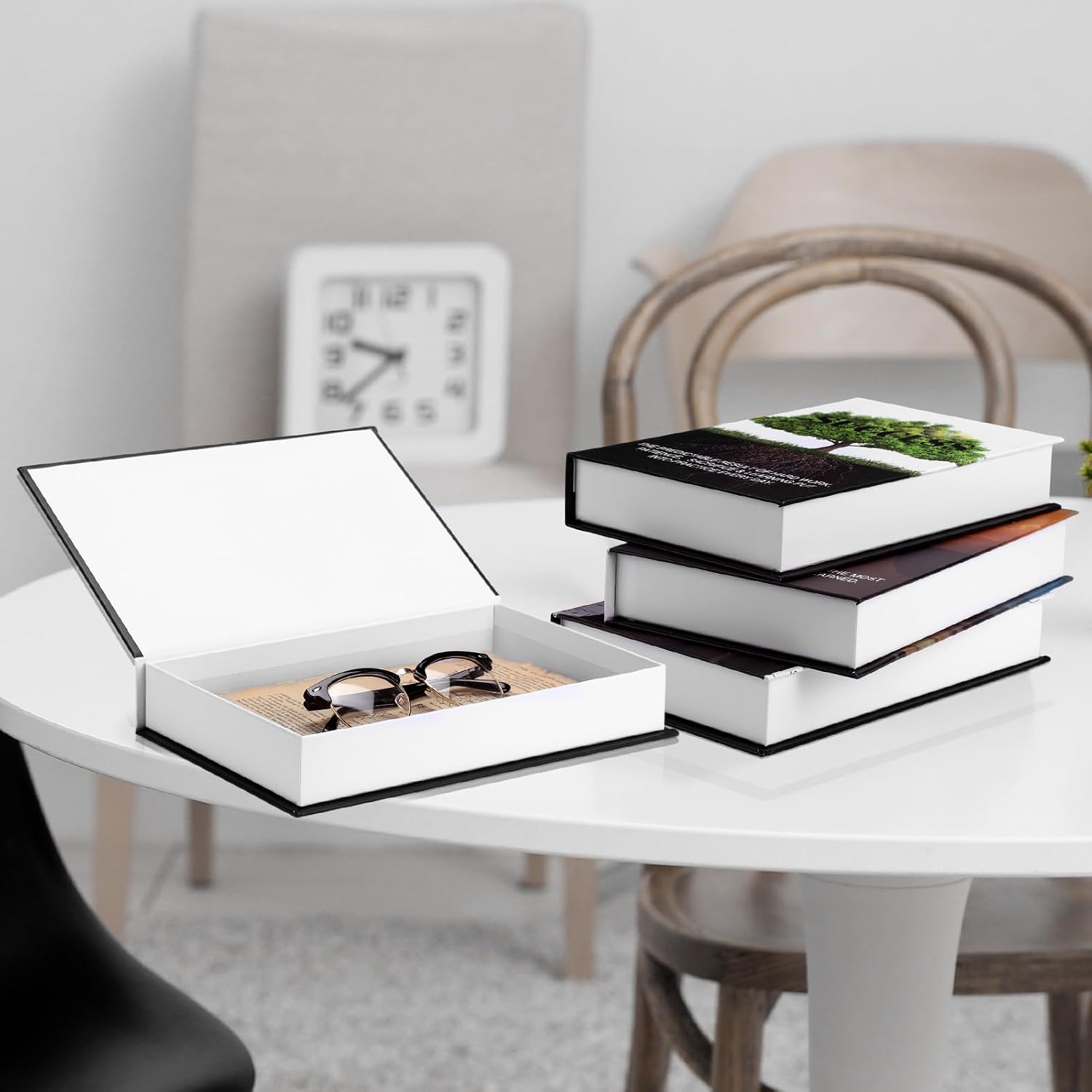 Decorative Book Inspirational Faux Books Stacked Table Decor Fake Books / Motivational / Set of 4